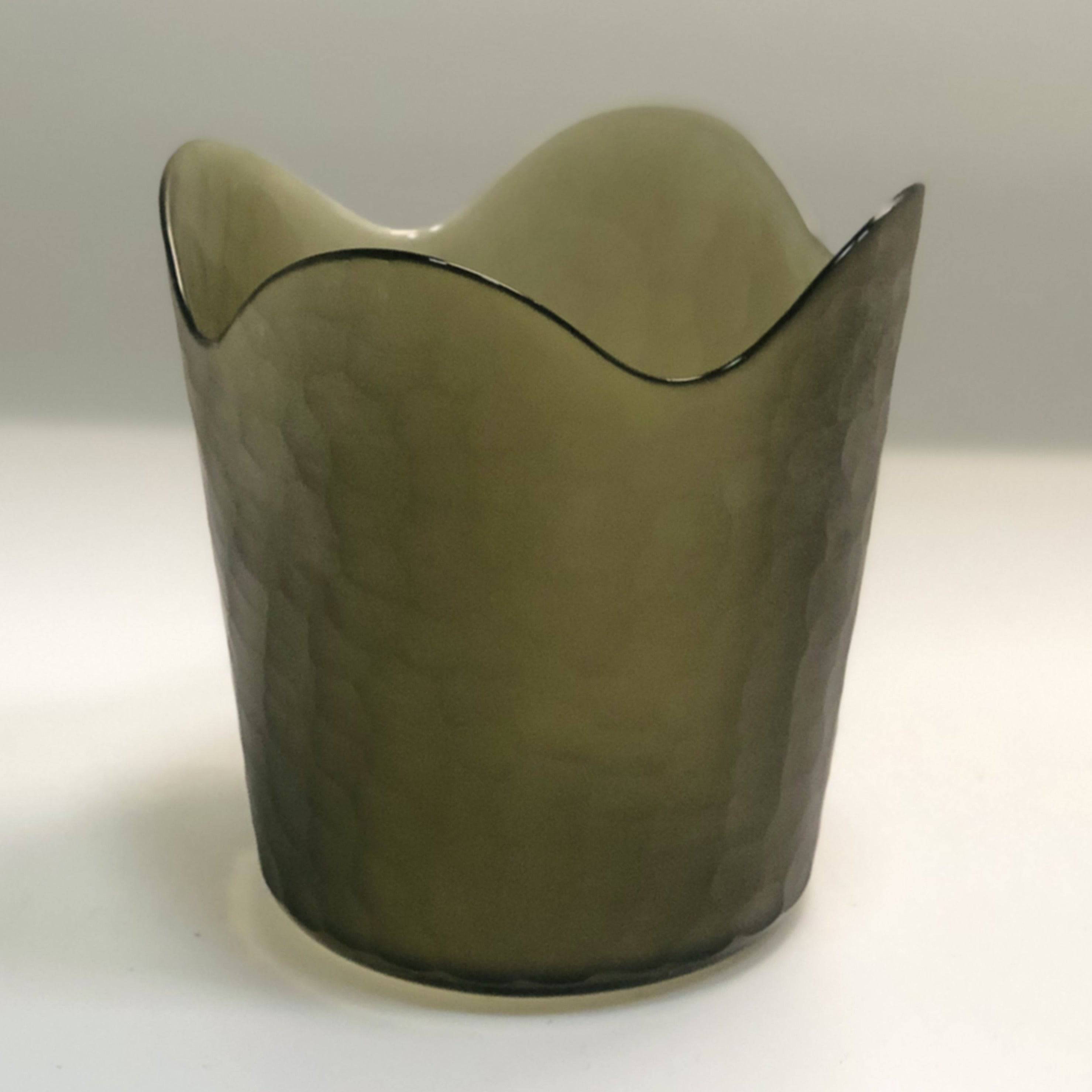 Handmade Balloton Glass Vase A0234-110-Gray - Vases - ebarza Furniture UAE | Shop Modern Furniture in Abu Dhabi & Dubai - مفروشات ايبازرا في الامارات | تسوق اثاث عصري وديكورات مميزة في دبي وابوظبي
