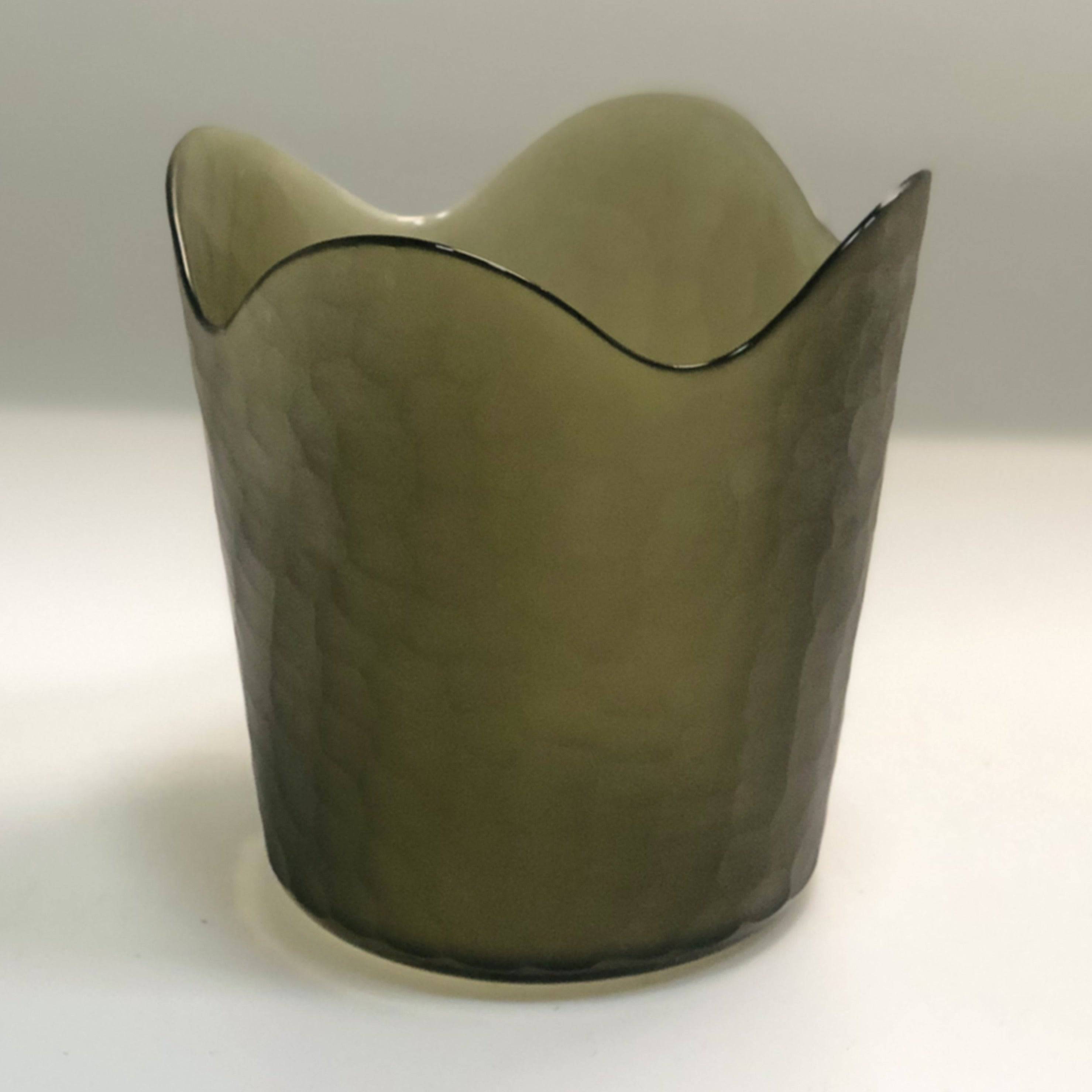 Handmade Balloton Glass Vase A0234-135-Gray -  Vases - ebarza Furniture UAE | Shop Modern Furniture in Abu Dhabi & Dubai - مفروشات ايبازرا في الامارات | تسوق اثاث عصري وديكورات مميزة في دبي وابوظبي