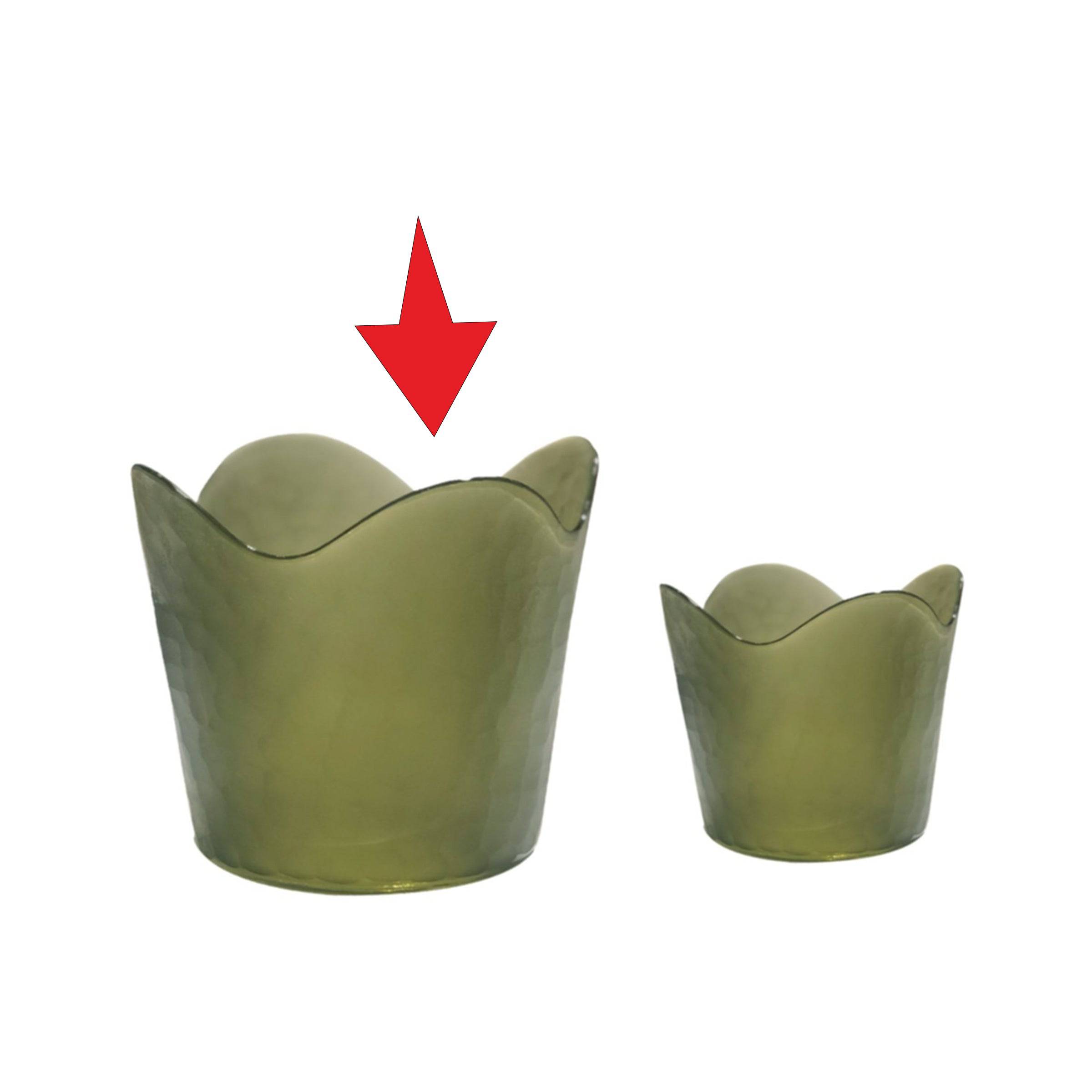 Handmade Balloton Glass Vase A0234-135-Gray -  Vases - ebarza Furniture UAE | Shop Modern Furniture in Abu Dhabi & Dubai - مفروشات ايبازرا في الامارات | تسوق اثاث عصري وديكورات مميزة في دبي وابوظبي