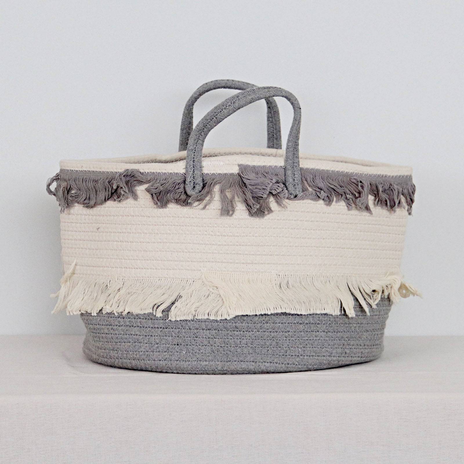 Handmade Basket 190410-011 - Baskets - ebarza Furniture UAE | Shop Modern Furniture in Abu Dhabi & Dubai - مفروشات ايبازرا في الامارات | تسوق اثاث عصري وديكورات مميزة في دبي وابوظبي