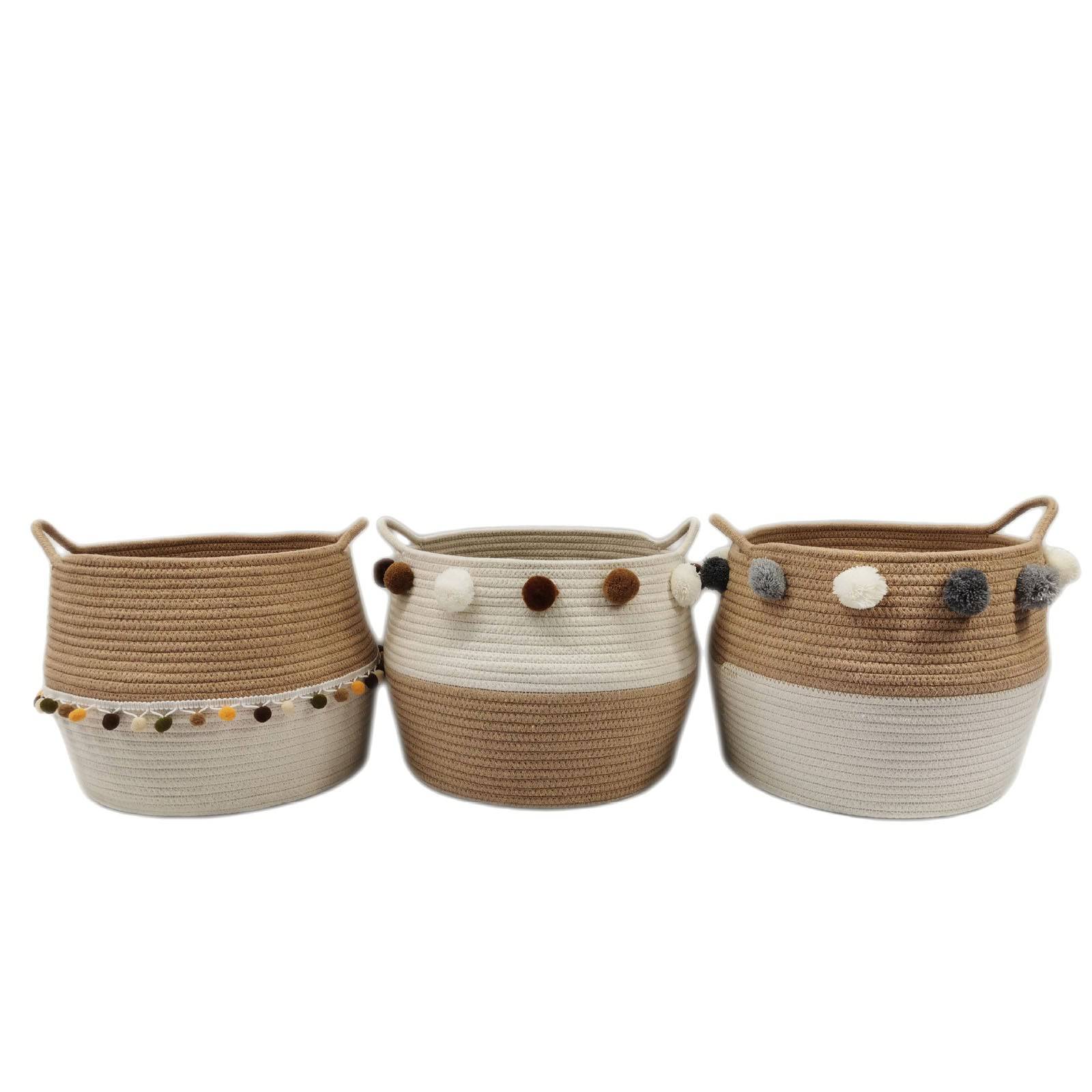 Handmade Basket 190410-014 - Baskets - ebarza Furniture UAE | Shop Modern Furniture in Abu Dhabi & Dubai - مفروشات ايبازرا في الامارات | تسوق اثاث عصري وديكورات مميزة في دبي وابوظبي