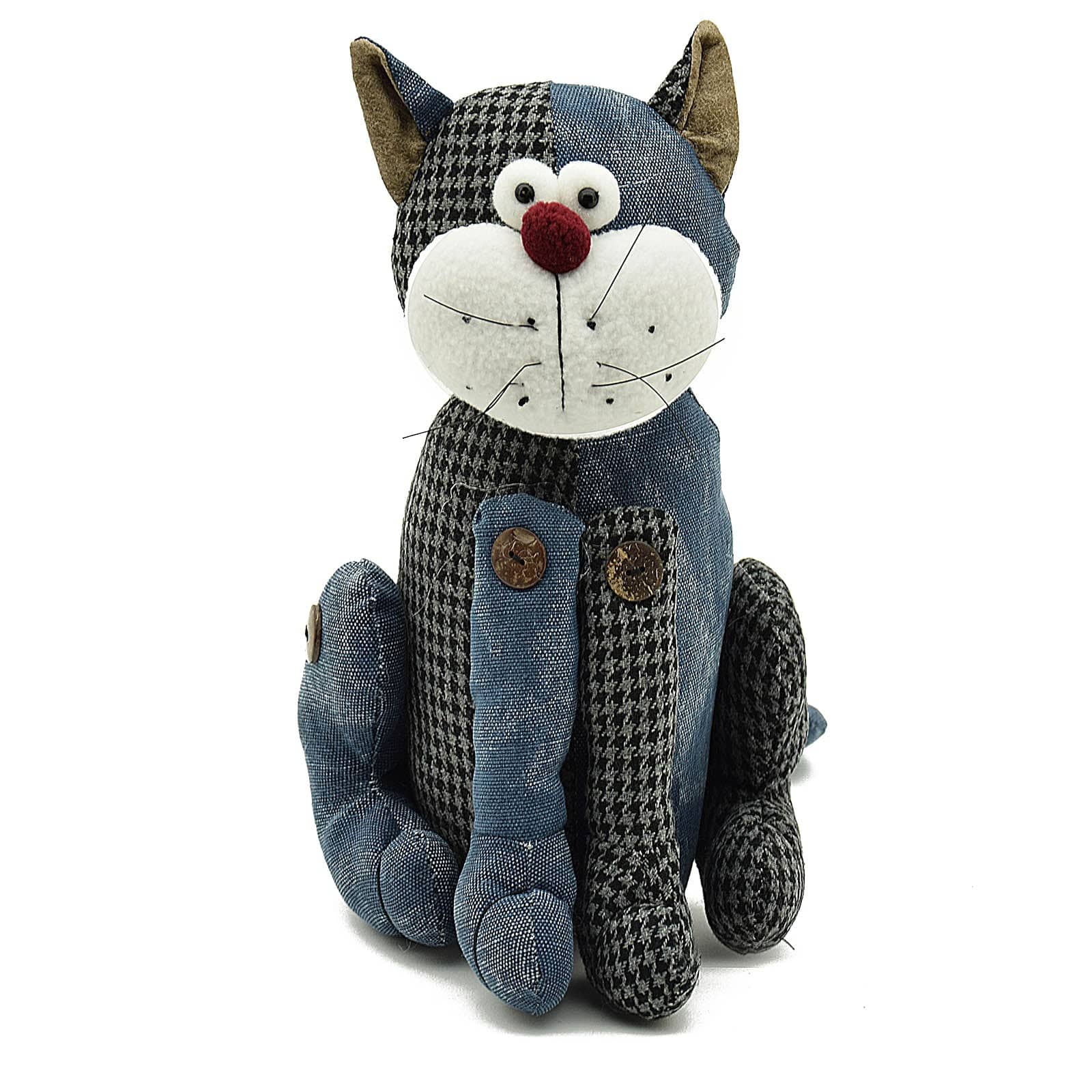 Handmade Cute Cat Decorative Doll/Door Stopper T11088B - Doll/Door stopper - ebarza Furniture UAE | Shop Modern Furniture in Abu Dhabi & Dubai - مفروشات ايبازرا في الامارات | تسوق اثاث عصري وديكورات مميزة في دبي وابوظبي