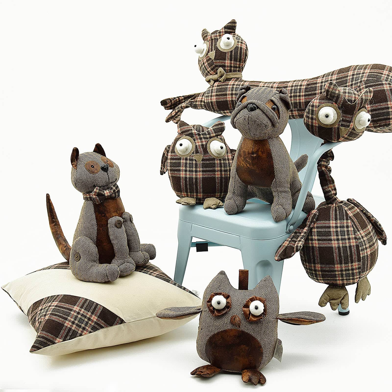 Handmade Cute Owl Decorative Doll/Door Stopper T14033-5 - Doll/Door stopper - ebarza Furniture UAE | Shop Modern Furniture in Abu Dhabi & Dubai - مفروشات ايبازرا في الامارات | تسوق اثاث عصري وديكورات مميزة في دبي وابوظبي