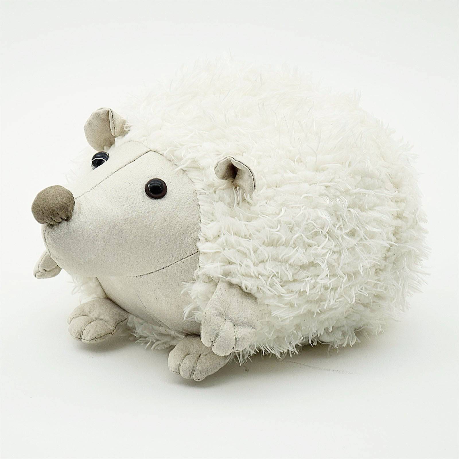 Handmade Cute White Hedgehog Decorative Doll/Door Stopper T16062 - Doll/Door stopper - ebarza Furniture UAE | Shop Modern Furniture in Abu Dhabi & Dubai - مفروشات ايبازرا في الامارات | تسوق اثاث عصري وديكورات مميزة في دبي وابوظبي