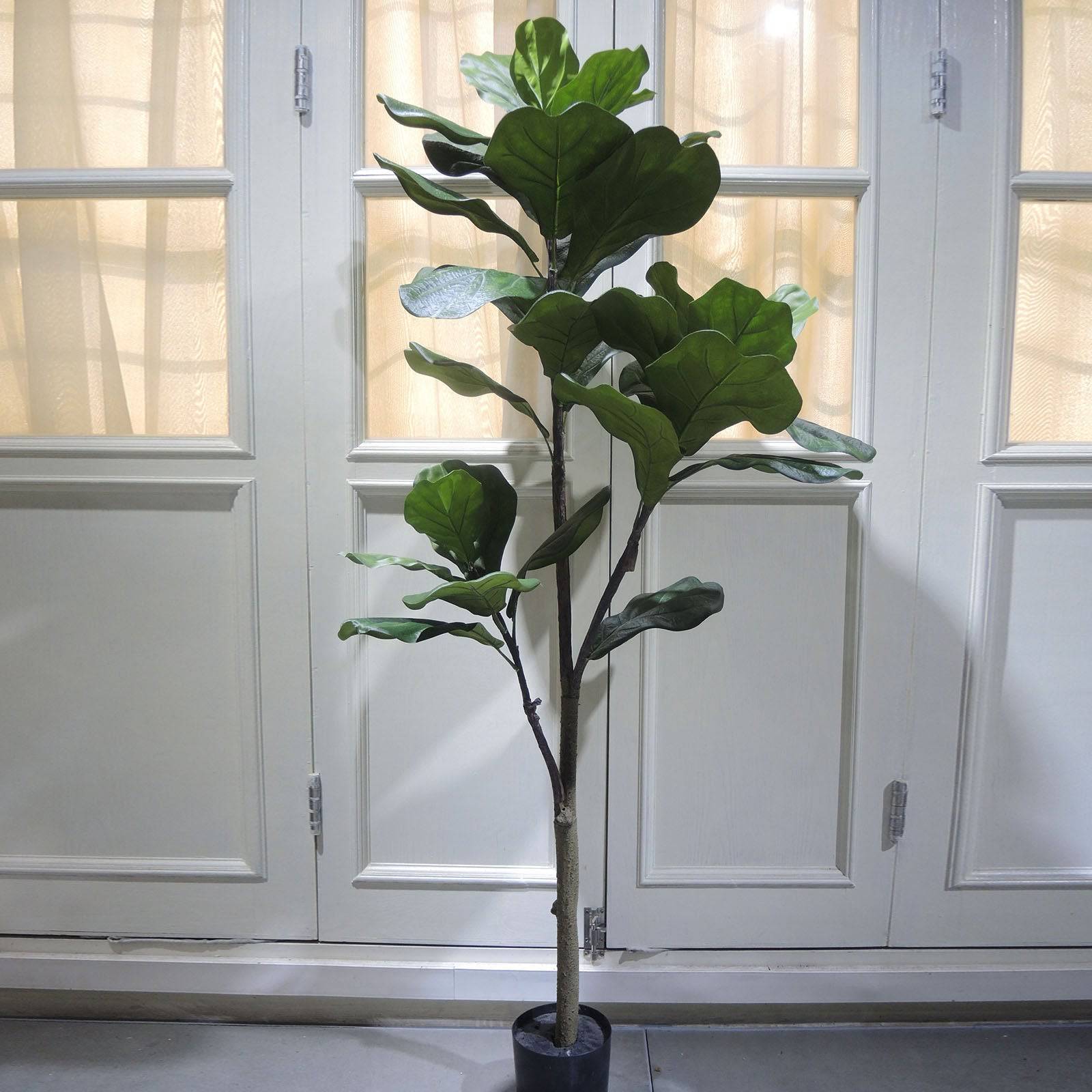 Handmade Decorative Artificial Fiddle Of Fig Tree N35120-S054 - Plants - ebarza Furniture UAE | Shop Modern Furniture in Abu Dhabi & Dubai - مفروشات ايبازرا في الامارات | تسوق اثاث عصري وديكورات مميزة في دبي وابوظبي