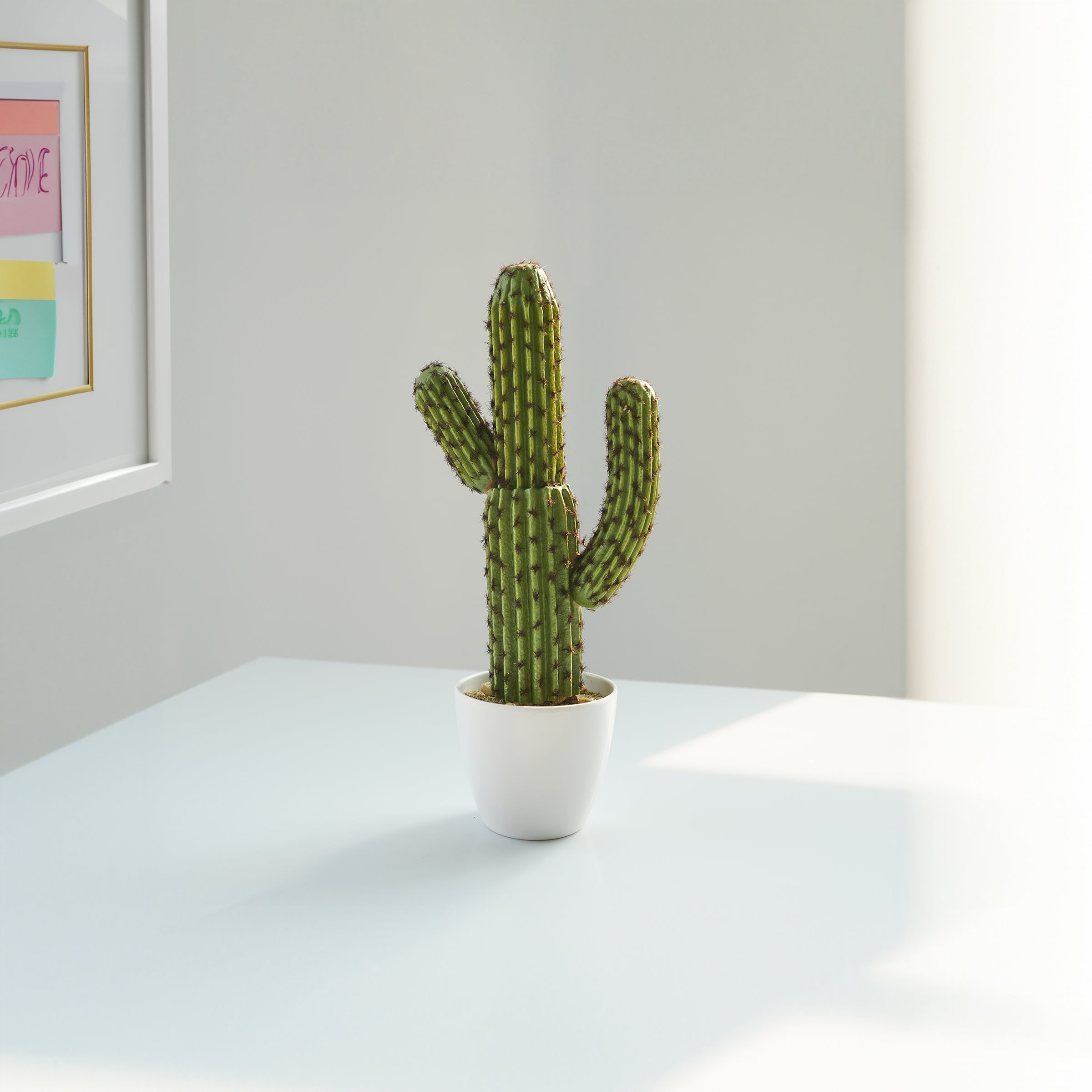Handmade Decorative Artificial Potted Cactus N38120-PZ005 - Plants - ebarza Furniture UAE | Shop Modern Furniture in Abu Dhabi & Dubai - مفروشات ايبازرا في الامارات | تسوق اثاث عصري وديكورات مميزة في دبي وابوظبي
