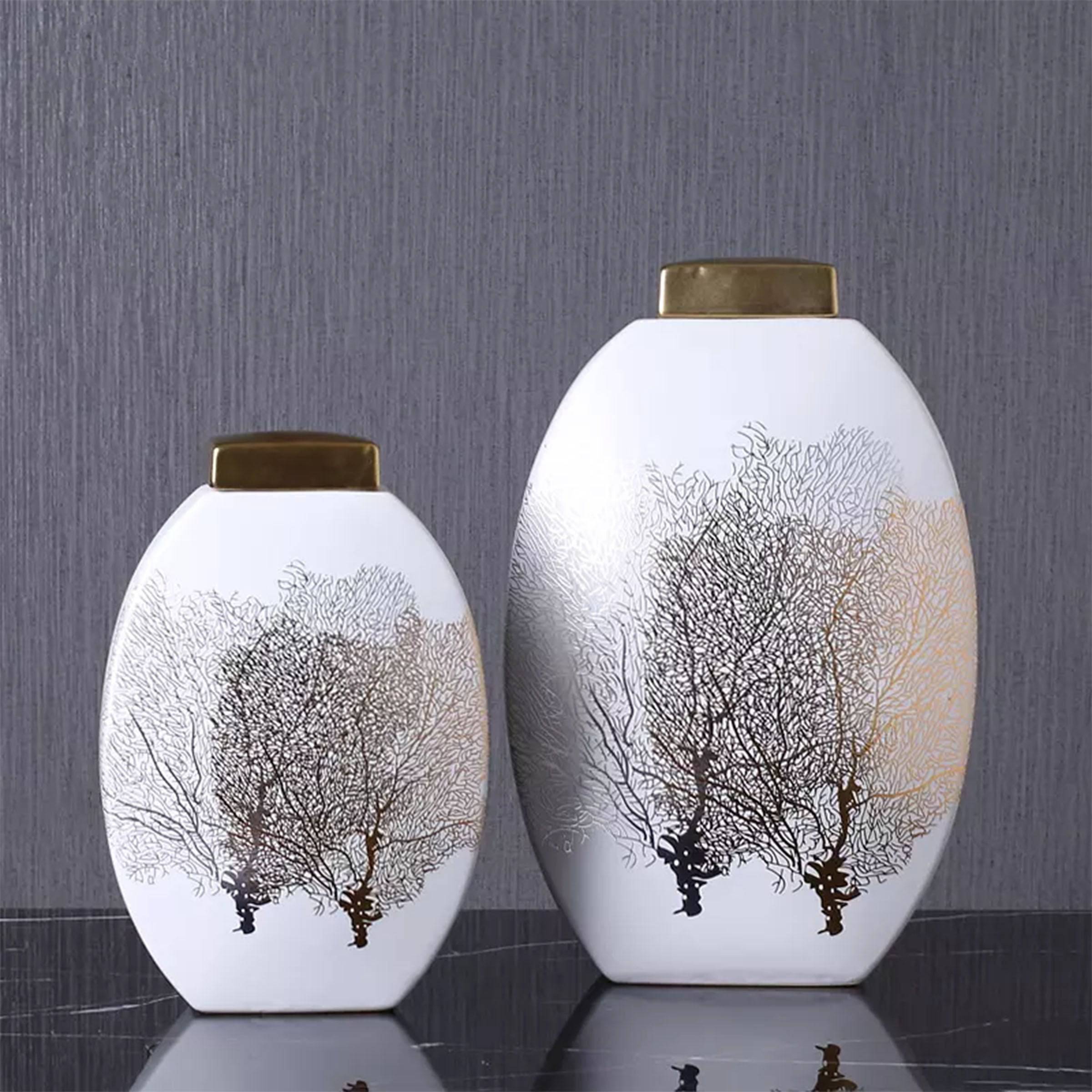Handmade Decorative Vase Fa-D1984B - Vases - ebarza Furniture UAE | Shop Modern Furniture in Abu Dhabi & Dubai - مفروشات ايبازرا في الامارات | تسوق اثاث عصري وديكورات مميزة في دبي وابوظبي