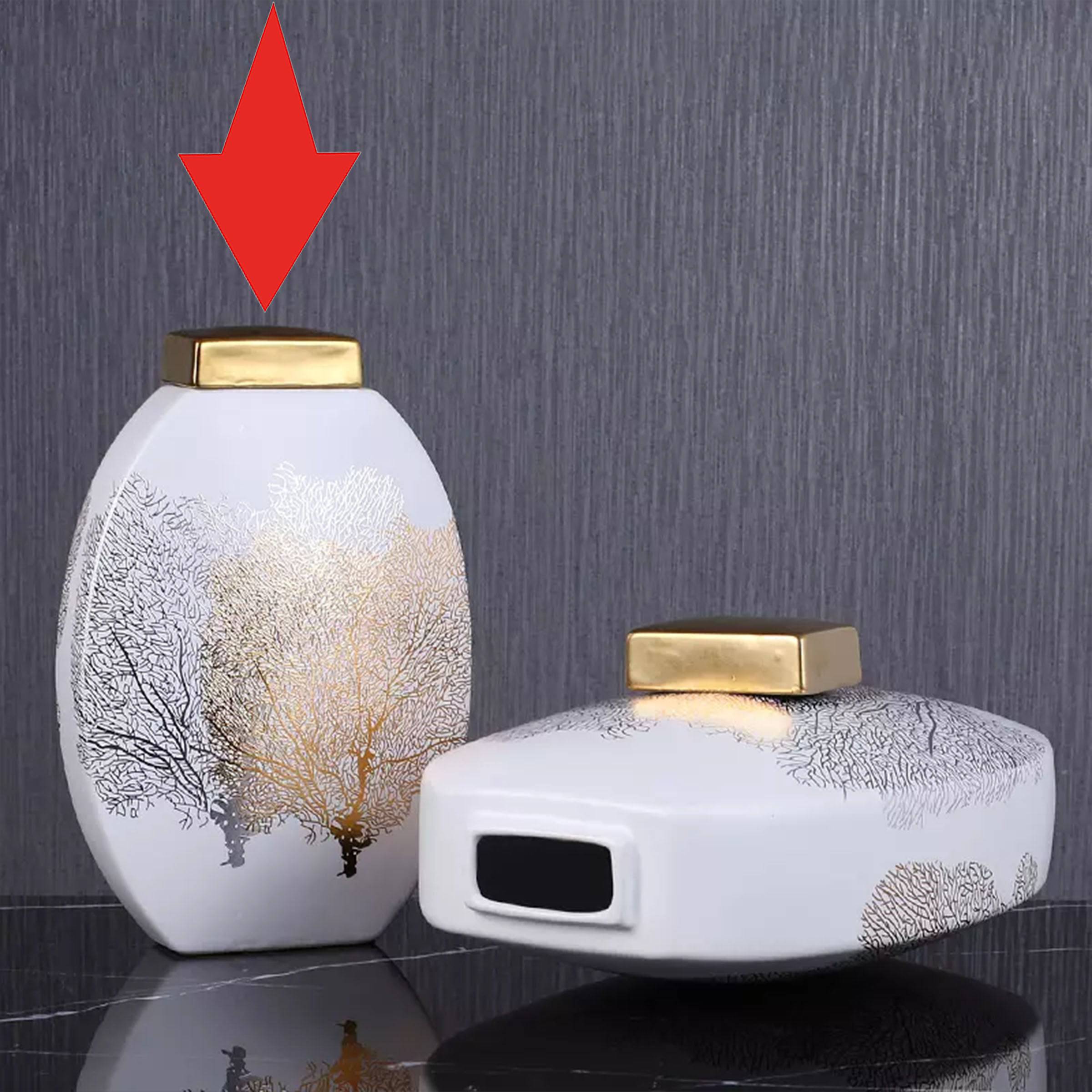 Handmade Decorative Vase Fa-D1984B - Vases - ebarza Furniture UAE | Shop Modern Furniture in Abu Dhabi & Dubai - مفروشات ايبازرا في الامارات | تسوق اثاث عصري وديكورات مميزة في دبي وابوظبي