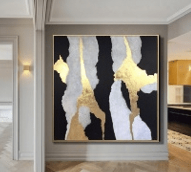 Handpainted Art Painting With Frame 180X180 Soaap0115 -  Paintings - ebarza Furniture UAE | Shop Modern Furniture in Abu Dhabi & Dubai - مفروشات ايبازرا في الامارات | تسوق اثاث عصري وديكورات مميزة في دبي وابوظبي