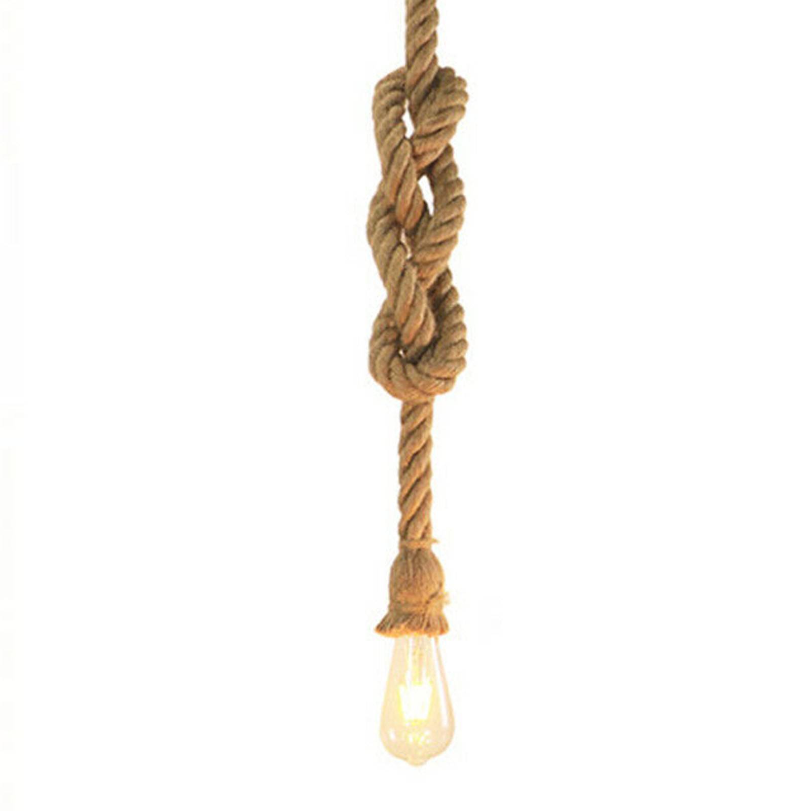 Hemp Rope Pendant Lamp Cy-Dd-123-1 - Pendant Lamps - ebarza Furniture UAE | Shop Modern Furniture in Abu Dhabi & Dubai - مفروشات ايبازرا في الامارات | تسوق اثاث عصري وديكورات مميزة في دبي وابوظبي