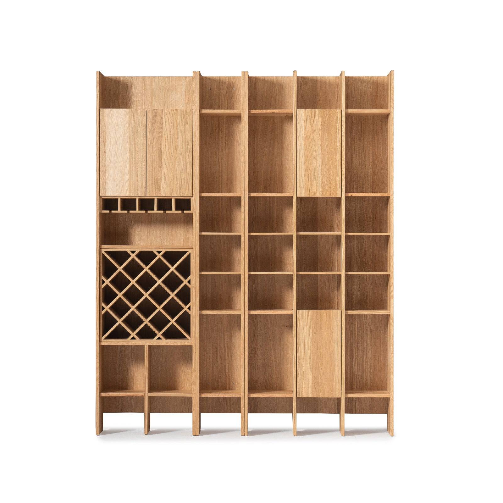 Hera Wall Unit Bookshelves Double Module Hera-Wall61 - Bookcases - ebarza Furniture UAE | Shop Modern Furniture in Abu Dhabi & Dubai - مفروشات ايبازرا في الامارات | تسوق اثاث عصري وديكورات مميزة في دبي وابوظبي
