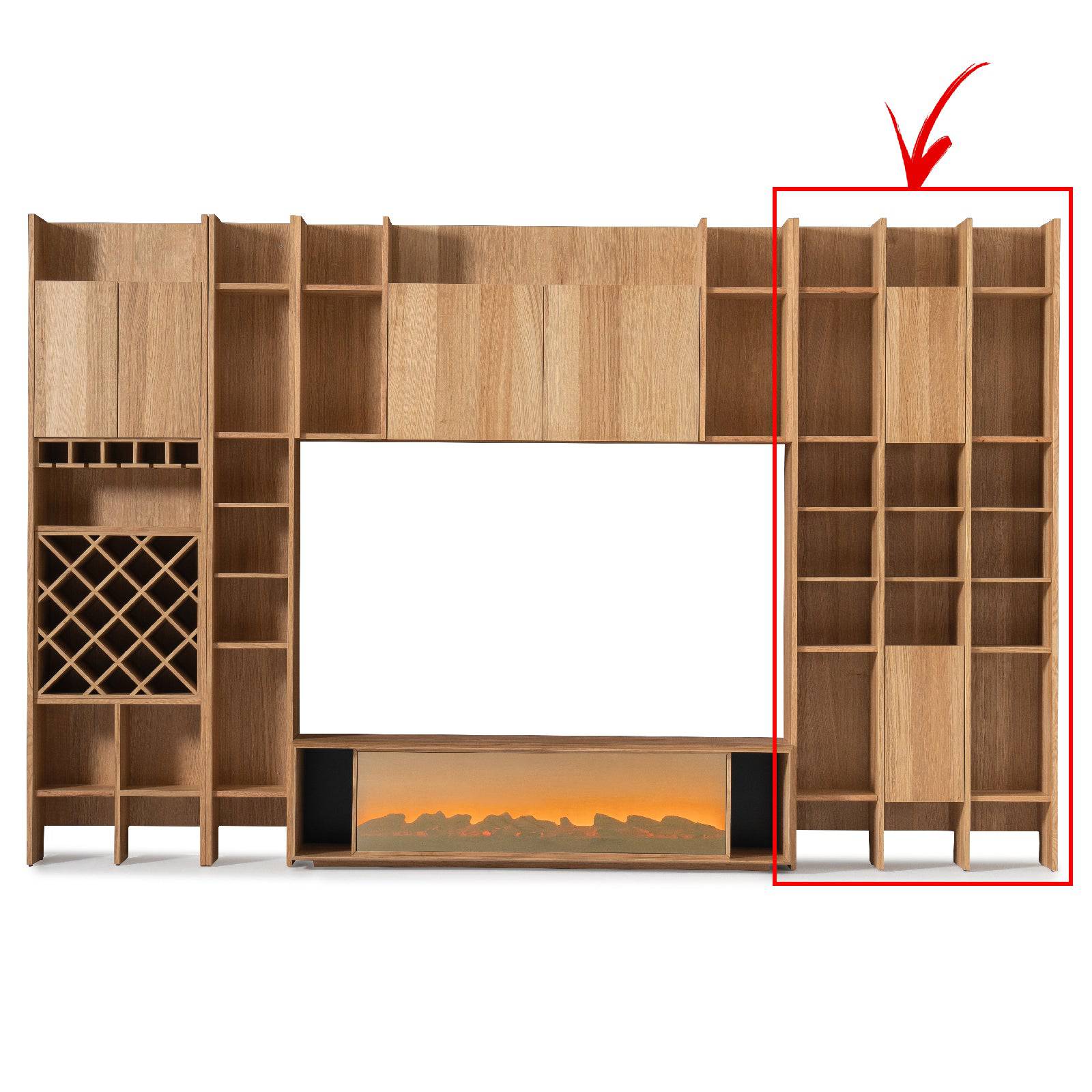 Hera Wall Unit Bookshelves Triple Module Hera-Wall90 - Bookcases - ebarza Furniture UAE | Shop Modern Furniture in Abu Dhabi & Dubai - مفروشات ايبازرا في الامارات | تسوق اثاث عصري وديكورات مميزة في دبي وابوظبي