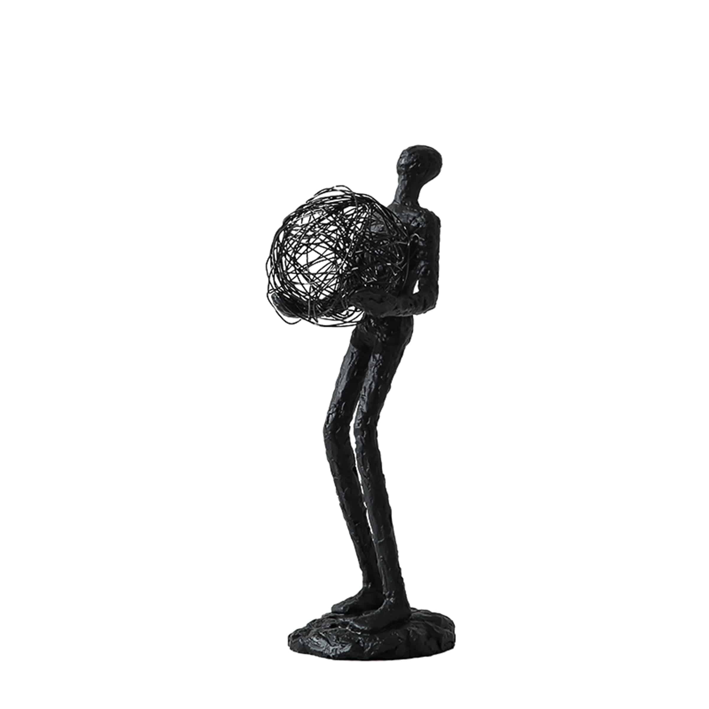 Holding Ball Man Ornament Fc-Sz2166 -  Home Decor Figurines - ebarza Furniture UAE | Shop Modern Furniture in Abu Dhabi & Dubai - مفروشات ايبازرا في الامارات | تسوق اثاث عصري وديكورات مميزة في دبي وابوظبي