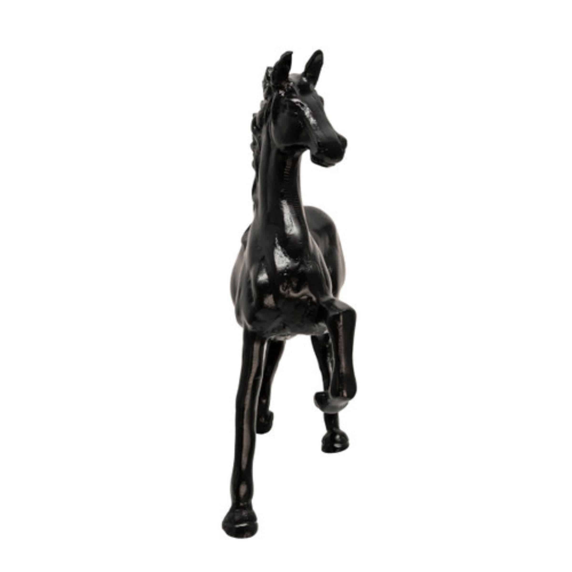 Horse Sculpture 40 Cm - Black 15514-01 - Home Decor Figurines - ebarza Furniture UAE | Shop Modern Furniture in Abu Dhabi & Dubai - مفروشات ايبازرا في الامارات | تسوق اثاث عصري وديكورات مميزة في دبي وابوظبي