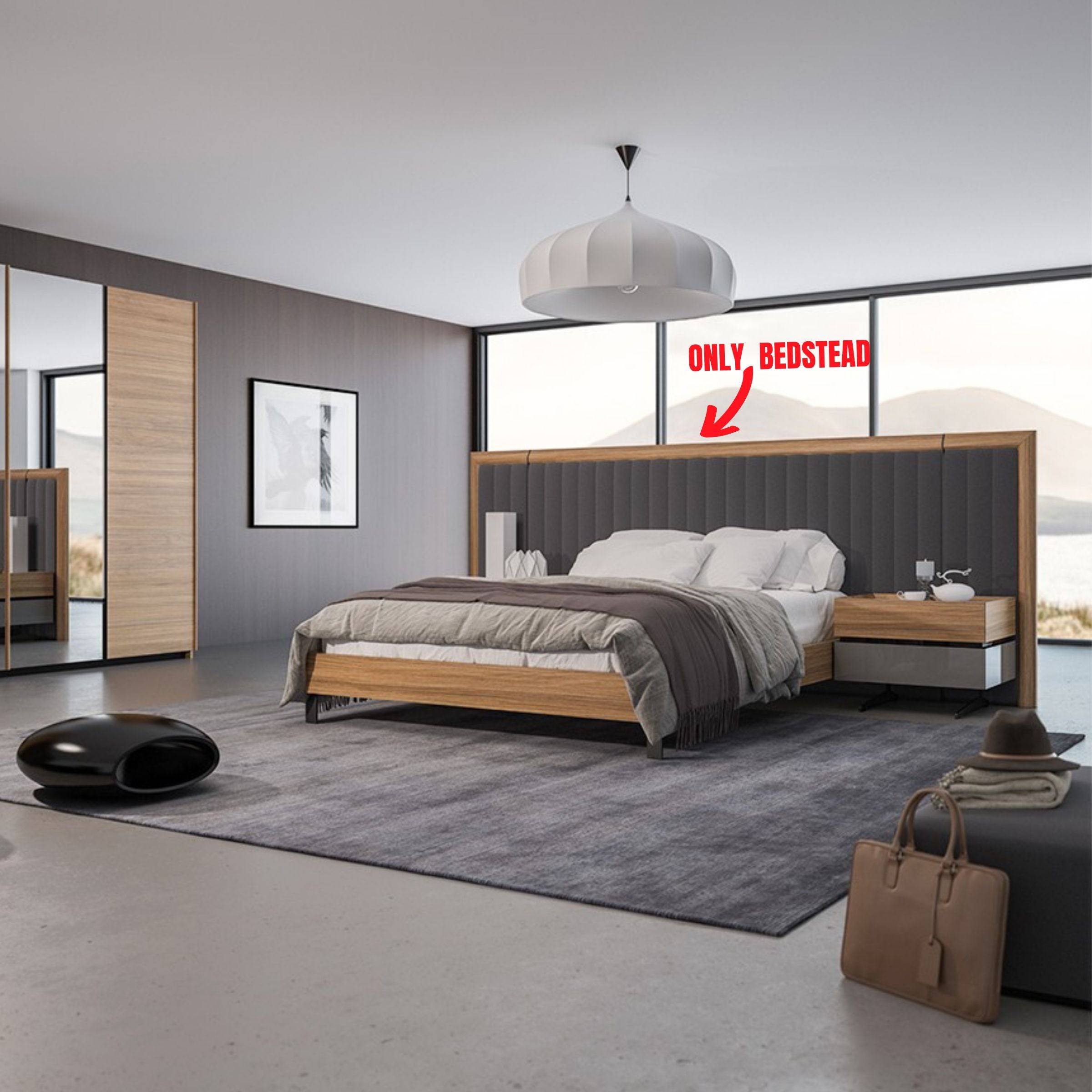 Icona Bedstead Icona001-Bedonly -  Bedsteads - ebarza Furniture UAE | Shop Modern Furniture in Abu Dhabi & Dubai - مفروشات ايبازرا في الامارات | تسوق اثاث عصري وديكورات مميزة في دبي وابوظبي