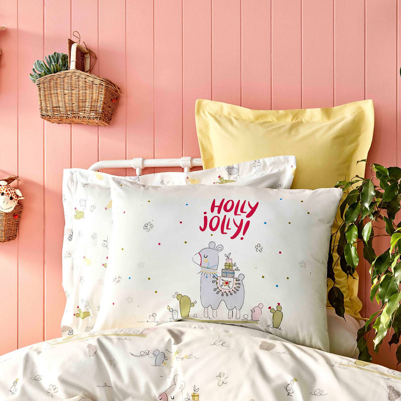 Jolly Pudra Set 200.16.01.0110 - Bedding - ebarza Furniture UAE | Shop Modern Furniture in Abu Dhabi & Dubai - مفروشات ايبازرا في الامارات | تسوق اثاث عصري وديكورات مميزة في دبي وابوظبي