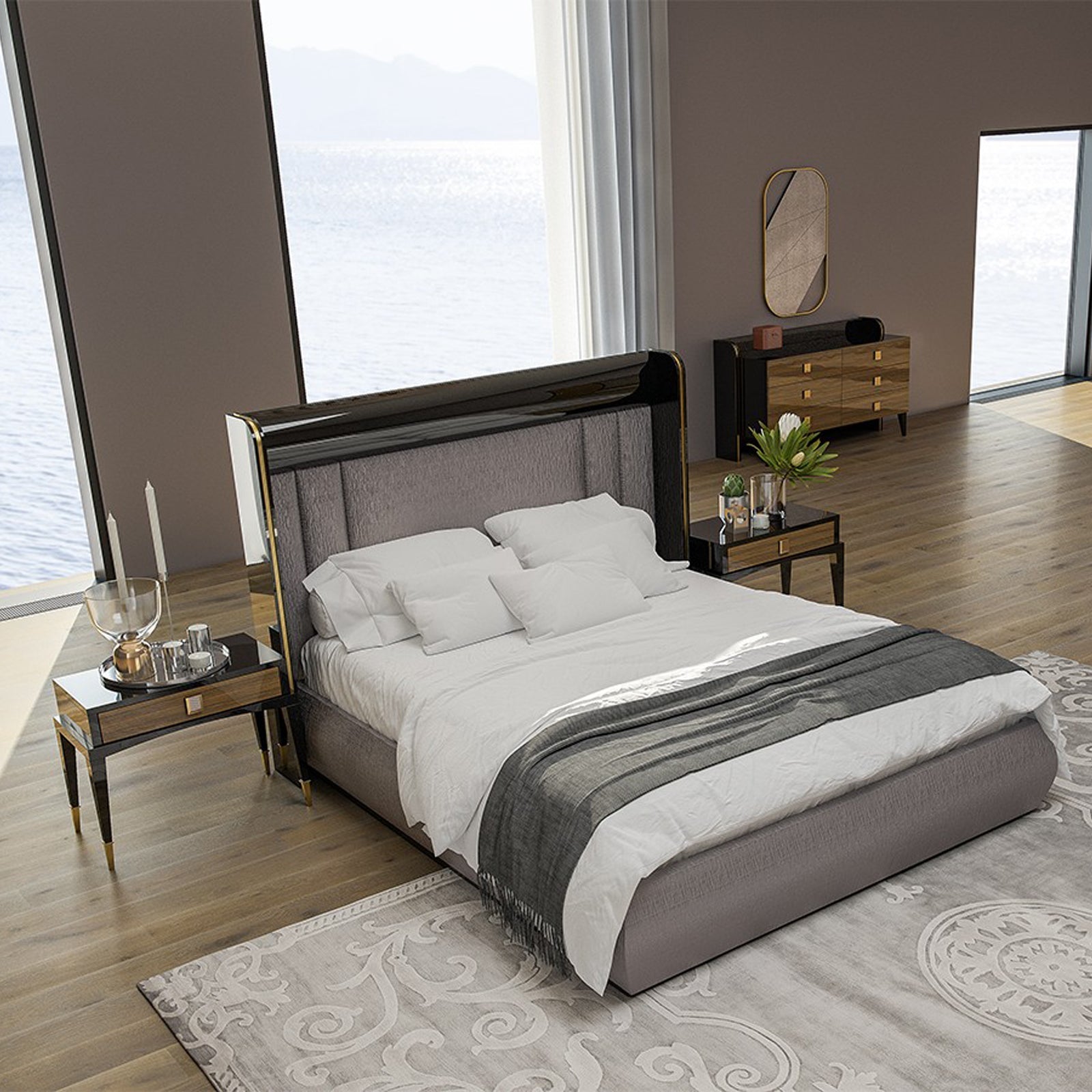 Display Item Kant Dresser & Mirror Kant-Dresser+Mirror-Nakheel - DISPLAY ITEM - ebarza Furniture UAE | Shop Modern Furniture in Abu Dhabi & Dubai - مفروشات ايبازرا في الامارات | تسوق اثاث عصري وديكورات مميزة في دبي وابوظبي