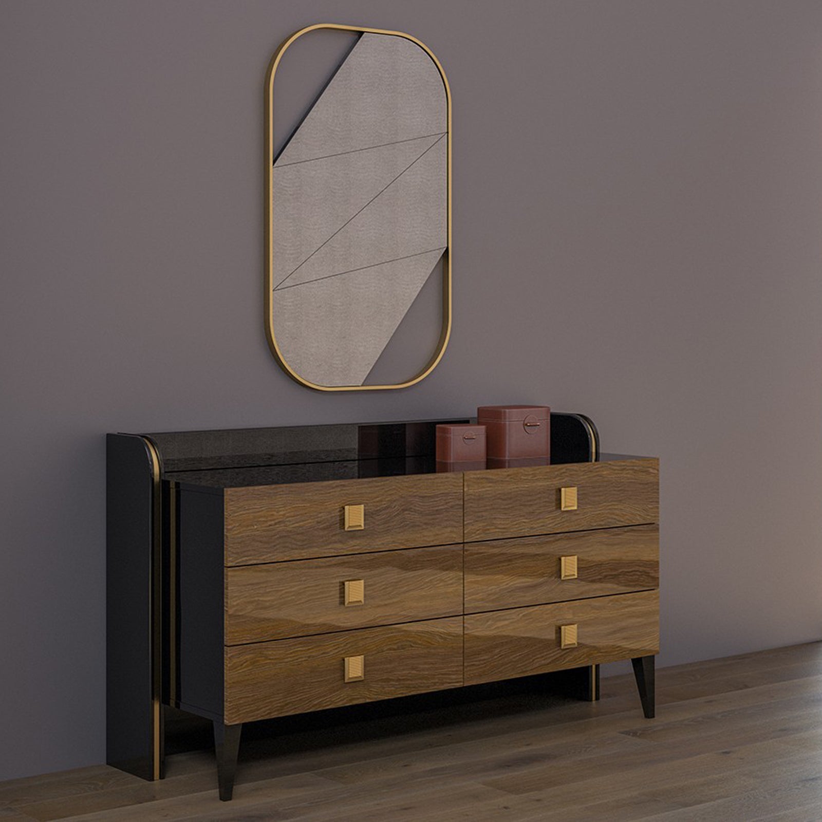 Display Item Kant Dresser & Mirror Kant-Dresser+Mirror-Nakheel - DISPLAY ITEM - ebarza Furniture UAE | Shop Modern Furniture in Abu Dhabi & Dubai - مفروشات ايبازرا في الامارات | تسوق اثاث عصري وديكورات مميزة في دبي وابوظبي