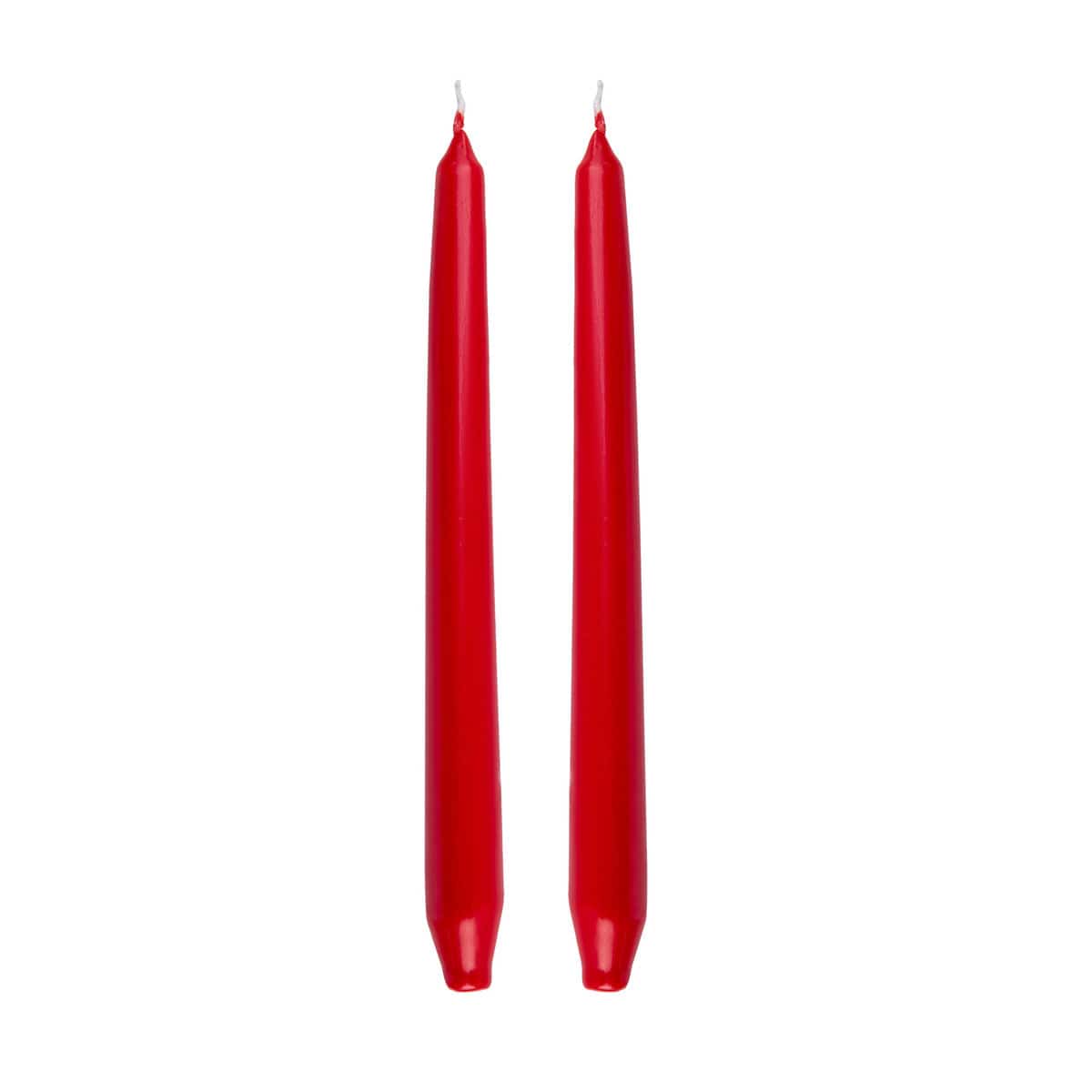 Karaca Andy 2 Pcs 24 Cm Red Candlestick Candle 153.20.01.0400 -  Candles - ebarza Furniture UAE | Shop Modern Furniture in Abu Dhabi & Dubai - مفروشات ايبازرا في الامارات | تسوق اثاث عصري وديكورات مميزة في دبي وابوظبي