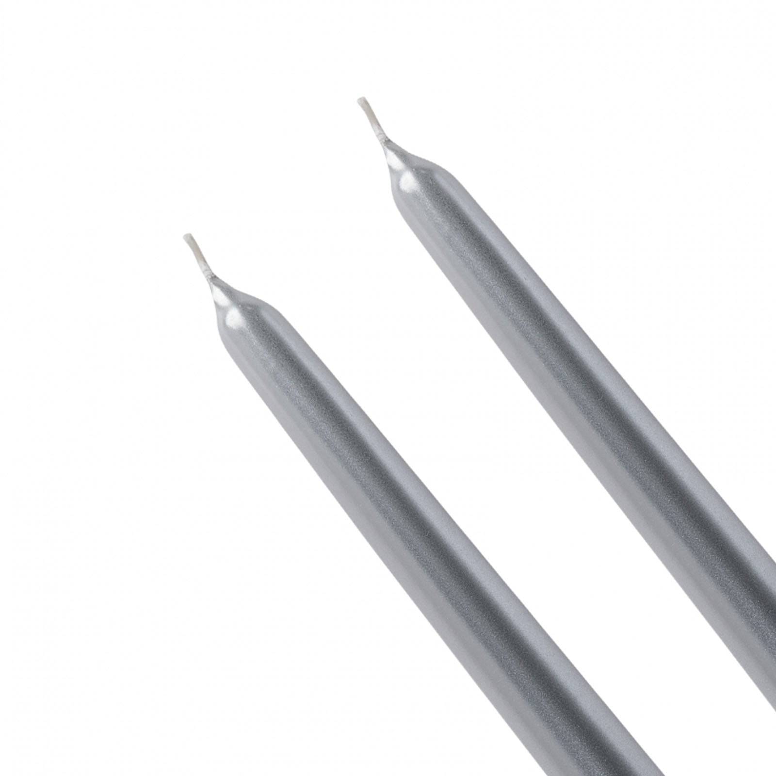 Karaca Andy 2 Pcs 24 Cm Silver Candlestick Candle 153.20.01.0397 -  Candles - ebarza Furniture UAE | Shop Modern Furniture in Abu Dhabi & Dubai - مفروشات ايبازرا في الامارات | تسوق اثاث عصري وديكورات مميزة في دبي وابوظبي