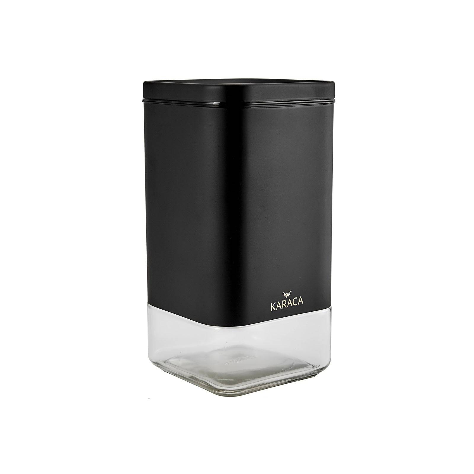 Karaca Avangart Black Gold Jar M 153.03.07.5760 - Spice Sets - ebarza Furniture UAE | Shop Modern Furniture in Abu Dhabi & Dubai - مفروشات ايبازرا في الامارات | تسوق اثاث عصري وديكورات مميزة في دبي وابوظبي