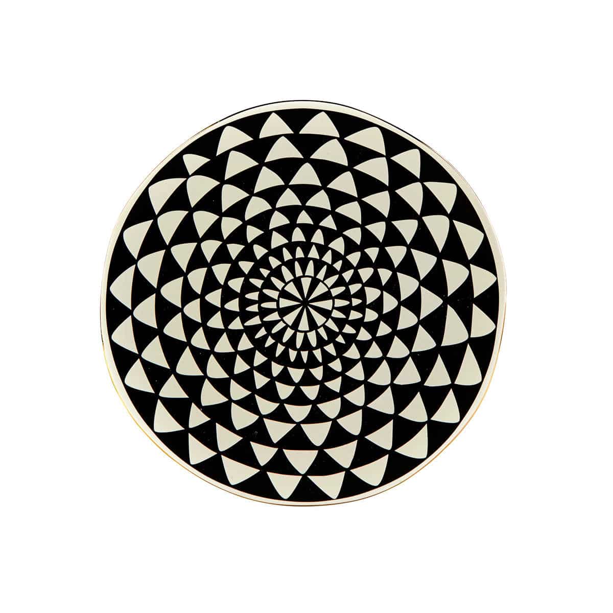 Karaca Black Gold Serving Plate 153.03.06.4486 -  Plates - ebarza Furniture UAE | Shop Modern Furniture in Abu Dhabi & Dubai - مفروشات ايبازرا في الامارات | تسوق اثاث عصري وديكورات مميزة في دبي وابوظبي