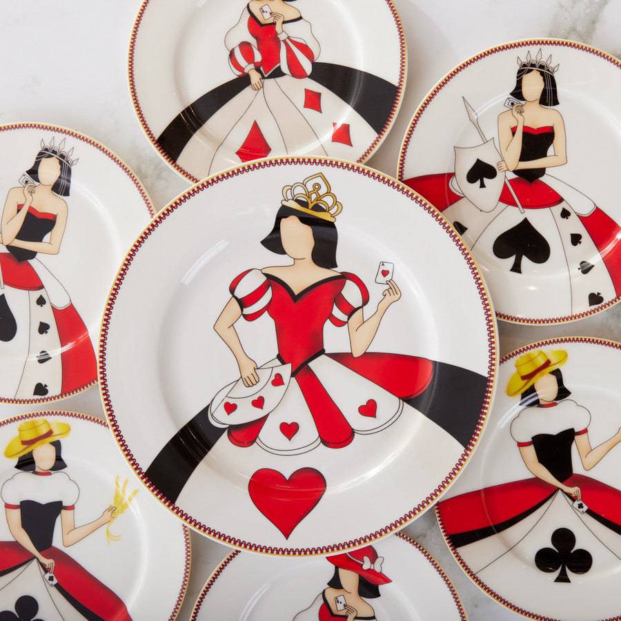 Karaca Cup Girl 8 Piece Cake Set 153.03.06.2583 - Dinnerware Sets - ebarza Furniture UAE | Shop Modern Furniture in Abu Dhabi & Dubai - مفروشات ايبازرا في الامارات | تسوق اثاث عصري وديكورات مميزة في دبي وابوظبي