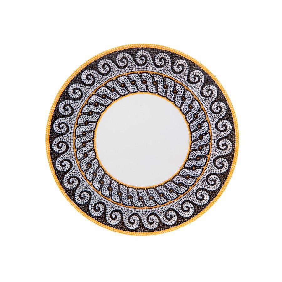 Karaca Deer Zeugma Serving Plate White 25 Cm 153.03.06.2481 -  Plates - ebarza Furniture UAE | Shop Modern Furniture in Abu Dhabi & Dubai - مفروشات ايبازرا في الامارات | تسوق اثاث عصري وديكورات مميزة في دبي وابوظبي