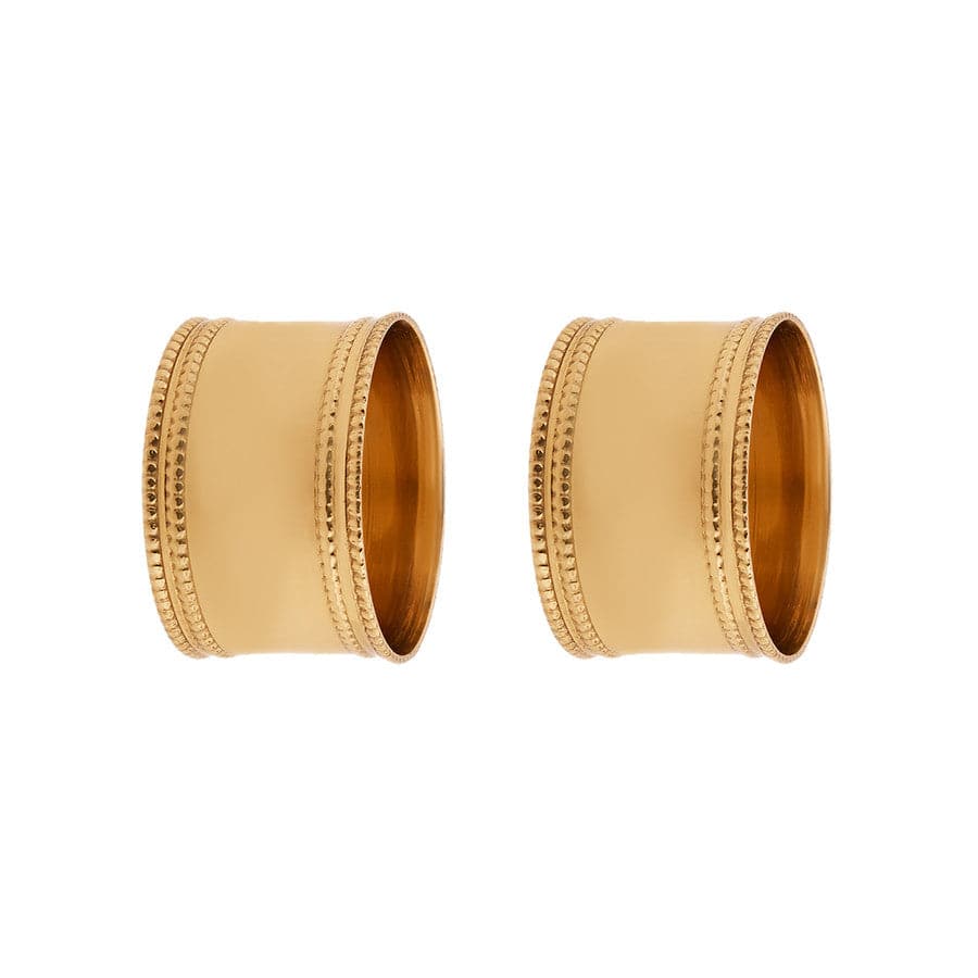 Karaca Dots 2 Piece Napkin Ring 153.21.01.0166 - Napkin Rings - ebarza Furniture UAE | Shop Modern Furniture in Abu Dhabi & Dubai - مفروشات ايبازرا في الامارات | تسوق اثاث عصري وديكورات مميزة في دبي وابوظبي