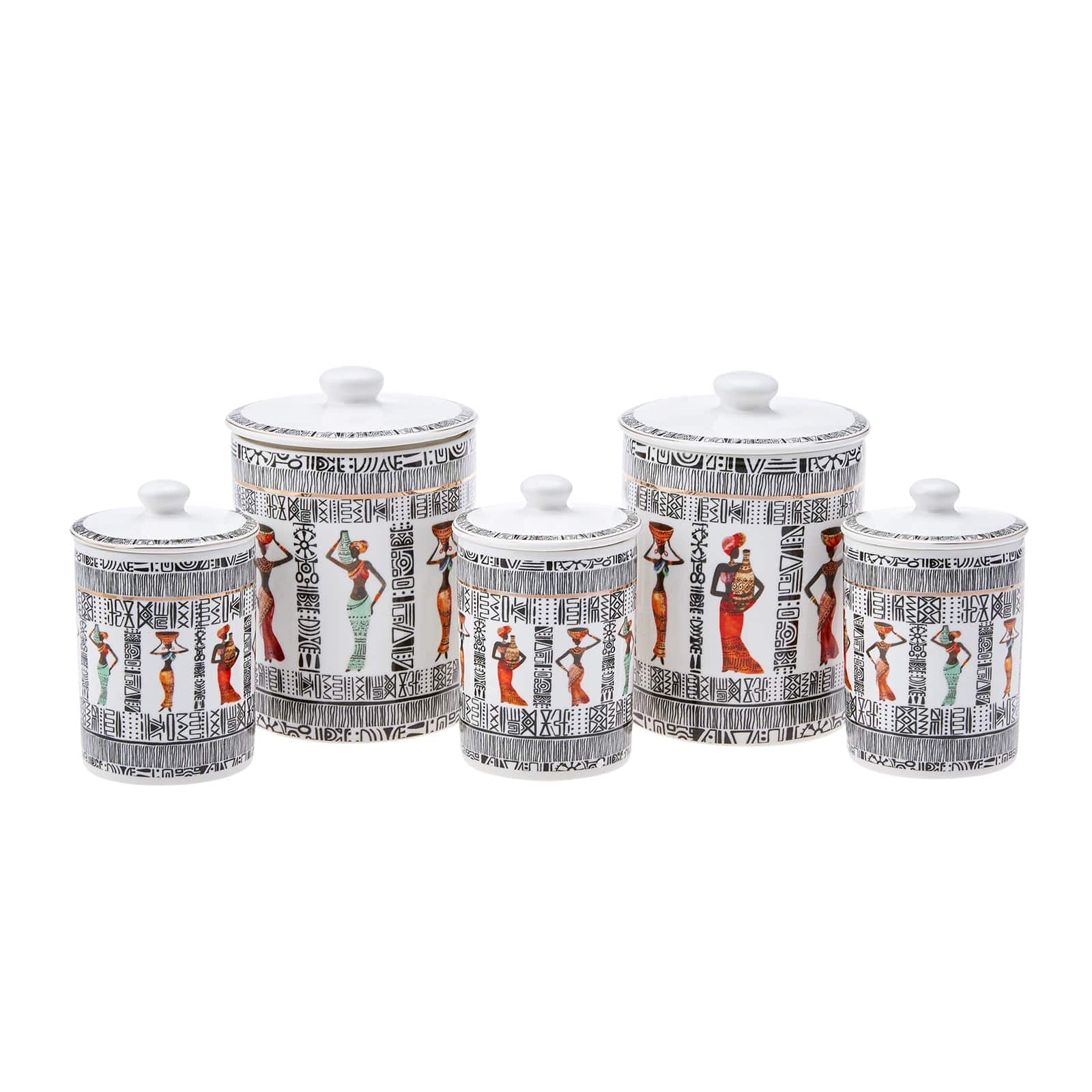 Karaca Egypt 5 Pieces Spice Set 153.03.06.4932 -  Spice Sets - ebarza Furniture UAE | Shop Modern Furniture in Abu Dhabi & Dubai - مفروشات ايبازرا في الامارات | تسوق اثاث عصري وديكورات مميزة في دبي وابوظبي