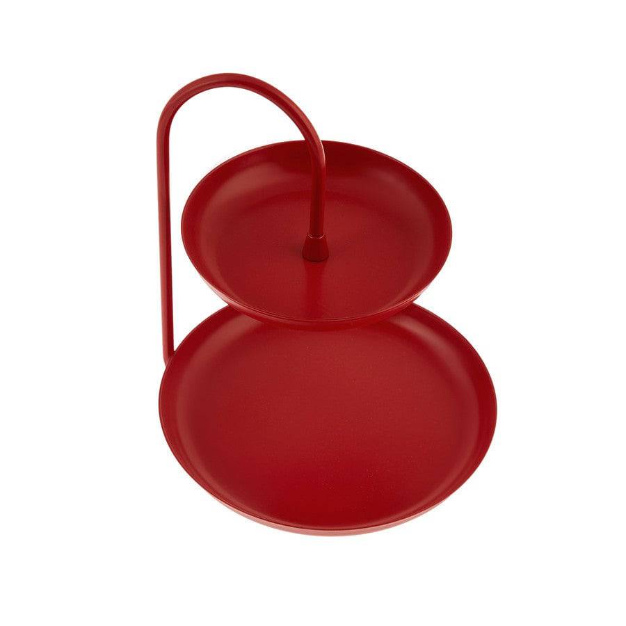 Karaca Eva Red Layered Cookie Holder 153.03.06.5159 -  Cookie Stands - ebarza Furniture UAE | Shop Modern Furniture in Abu Dhabi & Dubai - مفروشات ايبازرا في الامارات | تسوق اثاث عصري وديكورات مميزة في دبي وابوظبي