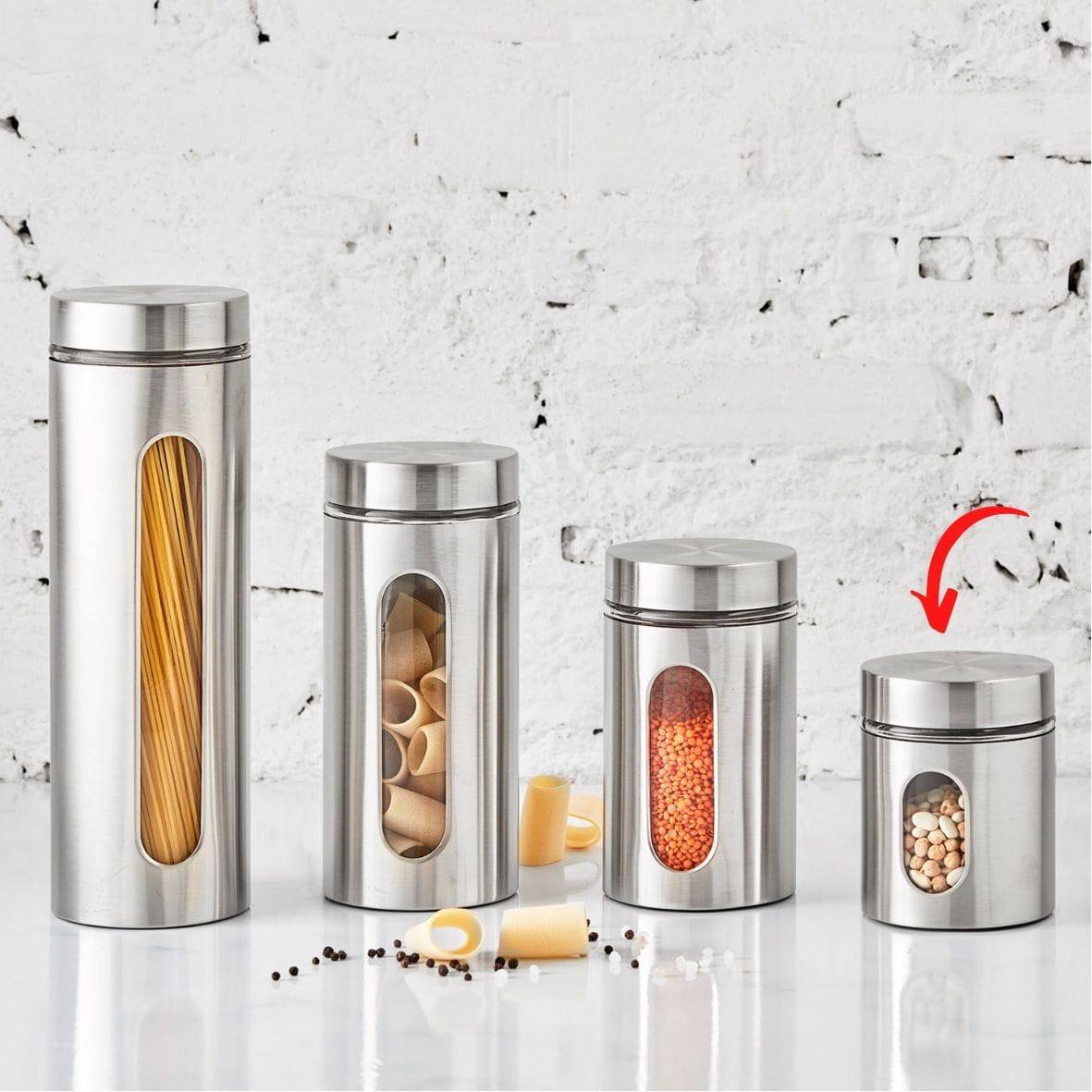 Karaca Falcon Glass Storage Container 590 Ml 153.03.07.9061 - Spice Sets - ebarza Furniture UAE | Shop Modern Furniture in Abu Dhabi & Dubai - مفروشات ايبازرا في الامارات | تسوق اثاث عصري وديكورات مميزة في دبي وابوظبي