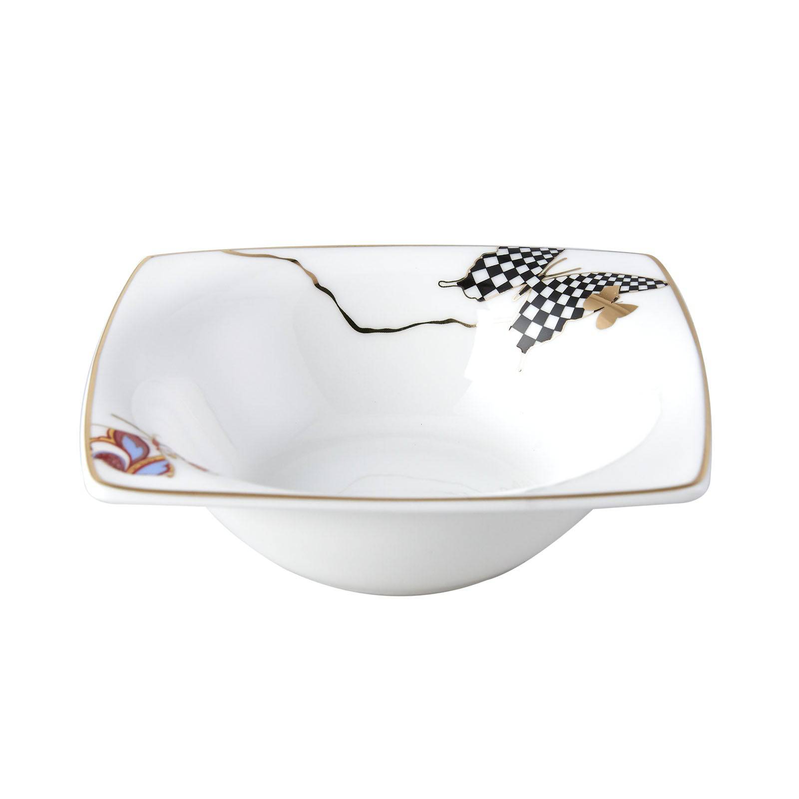 Karaca Fine Pearl Unique 14 Pieces Square Breakfast Set For 6 People 153.03.07.8706 - Dinnerware Sets - ebarza Furniture UAE | Shop Modern Furniture in Abu Dhabi & Dubai - مفروشات ايبازرا في الامارات | تسوق اثاث عصري وديكورات مميزة في دبي وابوظبي