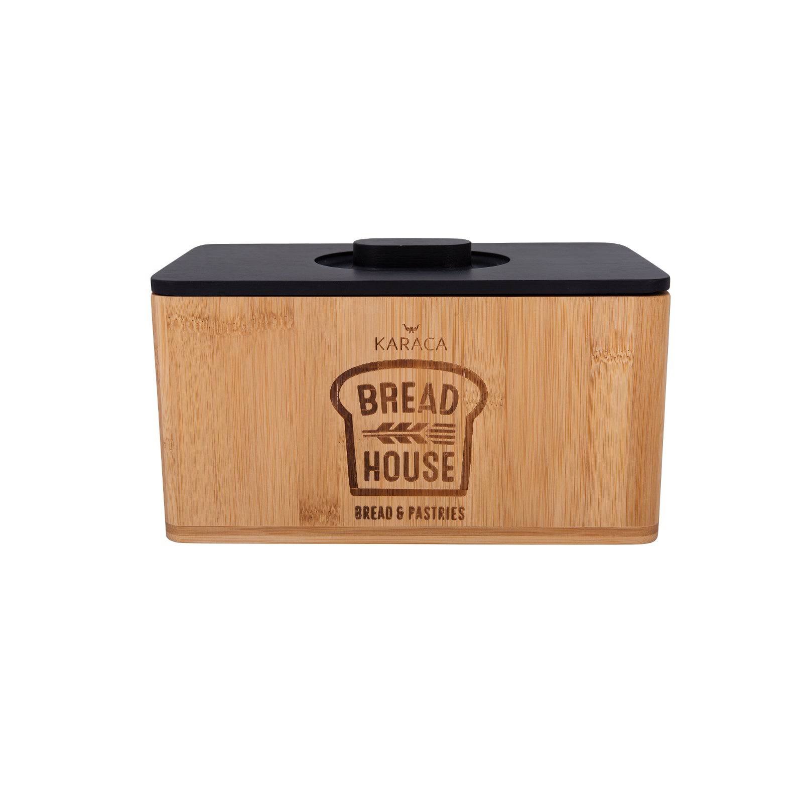Karaca Fit Bamboo Bread Box 153.03.06.1663 - Bread Boxes - ebarza Furniture UAE | Shop Modern Furniture in Abu Dhabi & Dubai - مفروشات ايبازرا في الامارات | تسوق اثاث عصري وديكورات مميزة في دبي وابوظبي