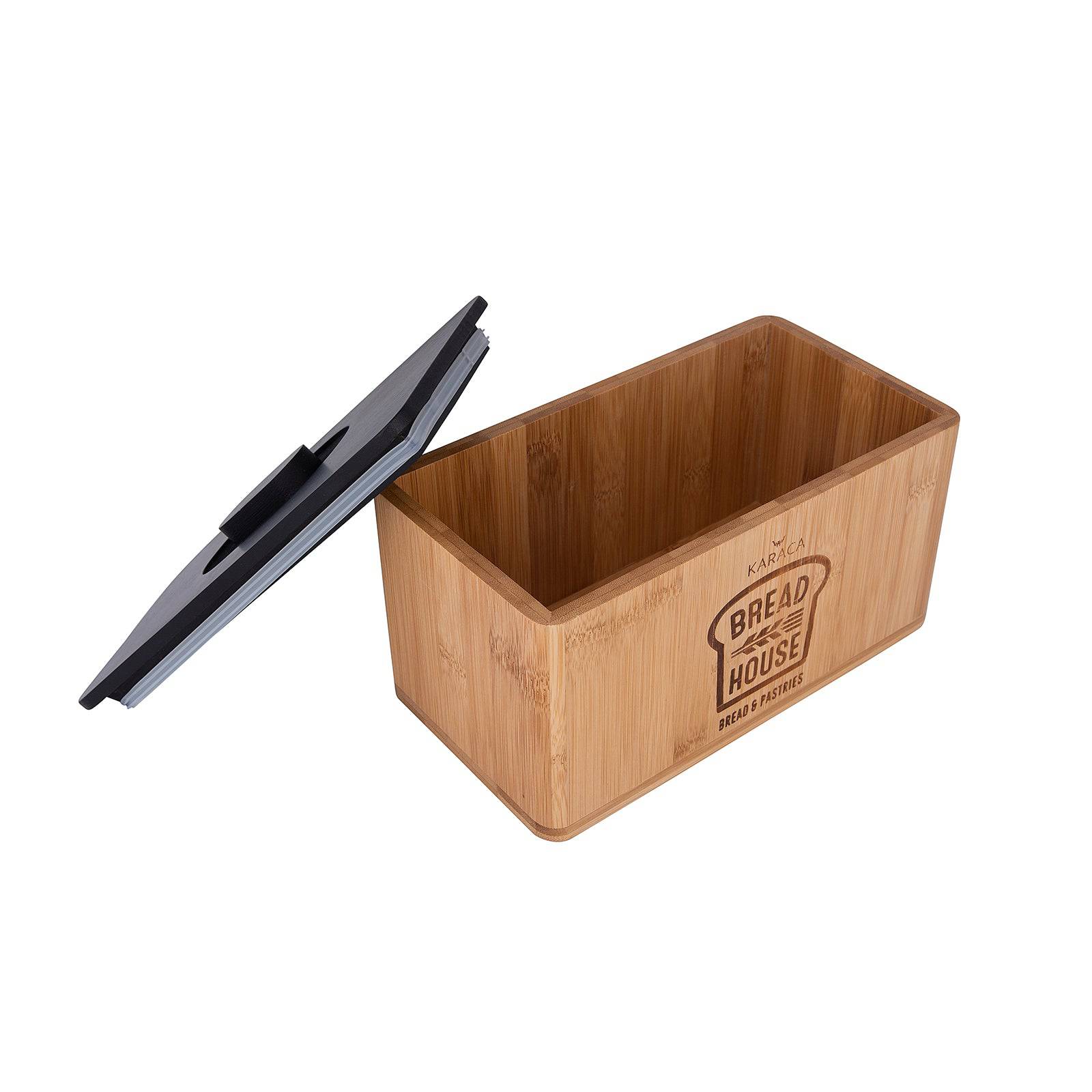 Karaca Fit Bamboo Bread Box 153.03.06.1663 - Bread Boxes - ebarza Furniture UAE | Shop Modern Furniture in Abu Dhabi & Dubai - مفروشات ايبازرا في الامارات | تسوق اثاث عصري وديكورات مميزة في دبي وابوظبي