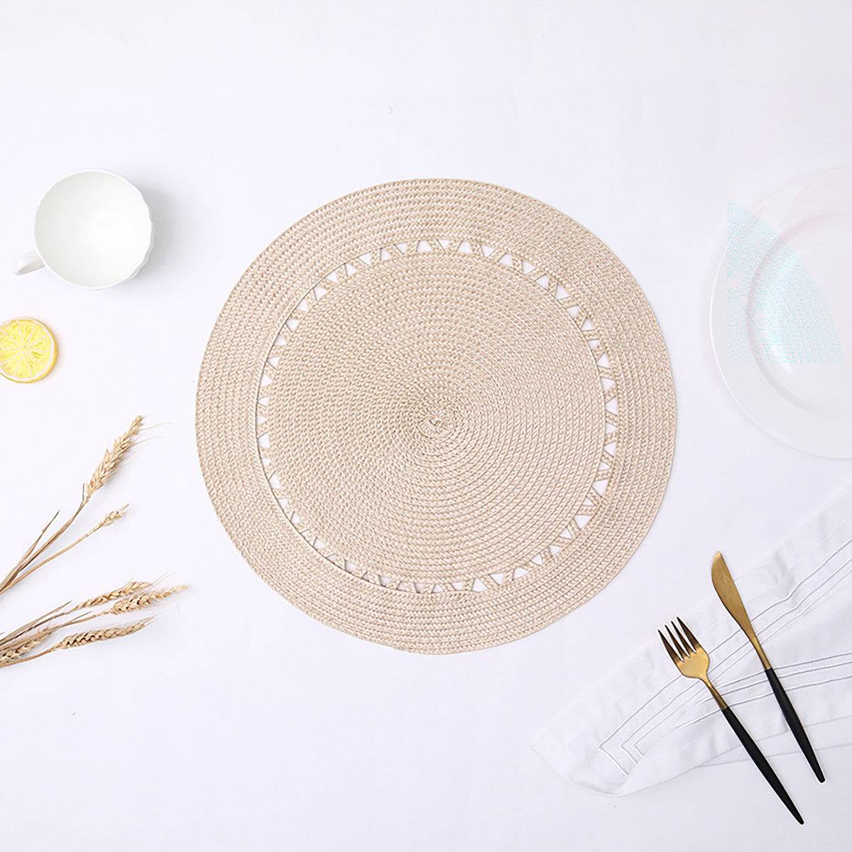 Karaca Greenhouse Straw Look Placemat Natural 153.20.01.0255 -  Placemats - ebarza Furniture UAE | Shop Modern Furniture in Abu Dhabi & Dubai - مفروشات ايبازرا في الامارات | تسوق اثاث عصري وديكورات مميزة في دبي وابوظبي