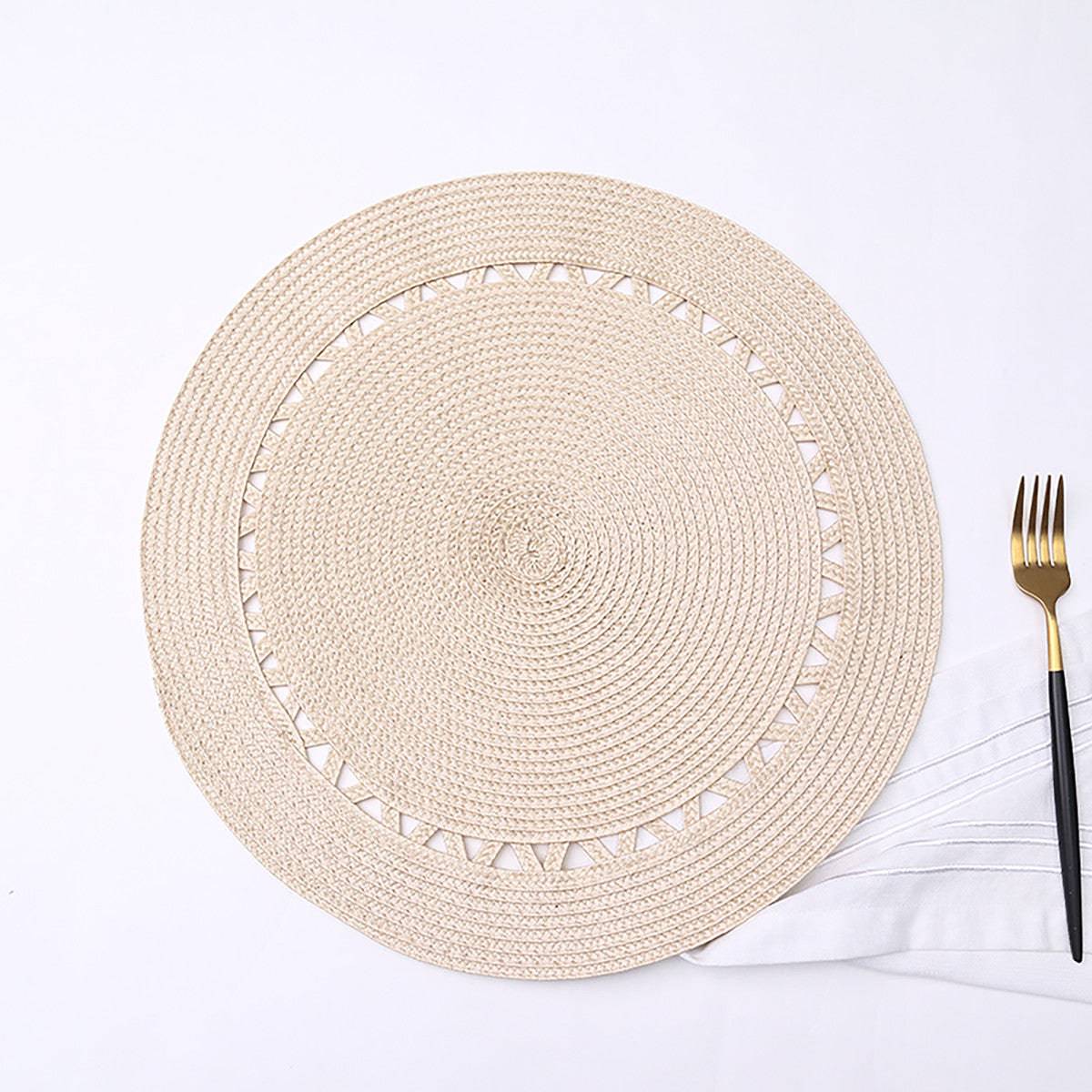 Karaca Greenhouse Straw Look Placemat Natural 153.20.01.0255 - Placemats - ebarza Furniture UAE | Shop Modern Furniture in Abu Dhabi & Dubai - مفروشات ايبازرا في الامارات | تسوق اثاث عصري وديكورات مميزة في دبي وابوظبي