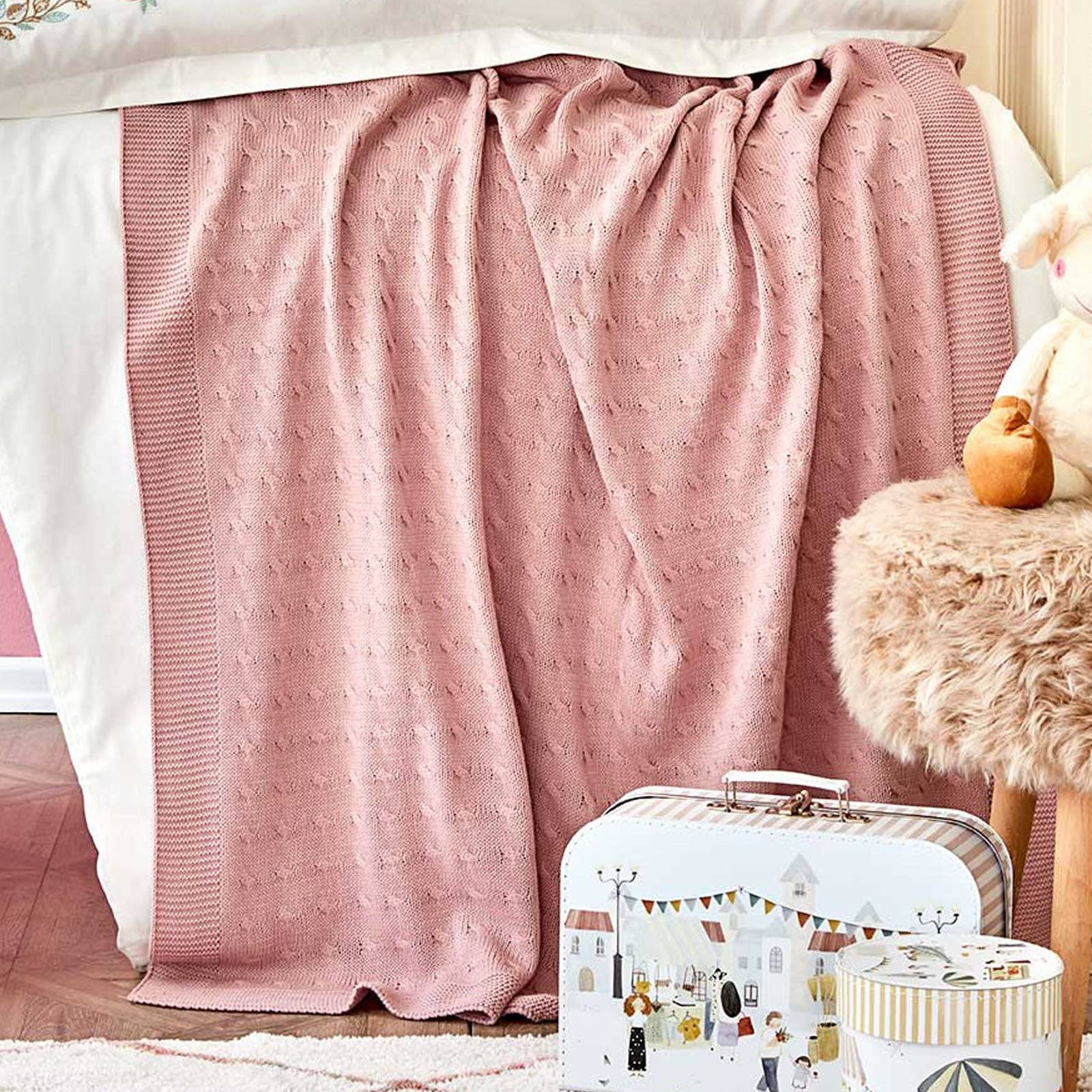 Karaca Home Baby Gazelle Pink Embroidered Private Baby Set 200.16.01.0269 -  Bedding - ebarza Furniture UAE | Shop Modern Furniture in Abu Dhabi & Dubai - مفروشات ايبازرا في الامارات | تسوق اثاث عصري وديكورات مميزة في دبي وابوظبي