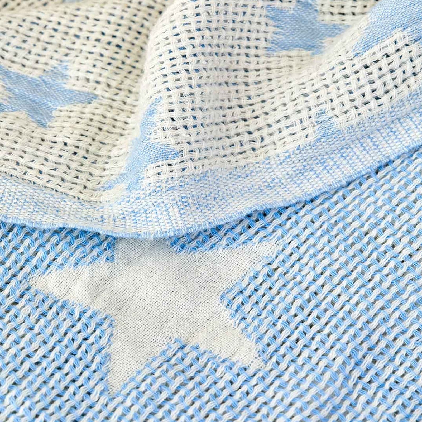 Karaca Home Baby Star Blue Baby Pique 200.16.01.0411 - Blankets - ebarza Furniture UAE | Shop Modern Furniture in Abu Dhabi & Dubai - مفروشات ايبازرا في الامارات | تسوق اثاث عصري وديكورات مميزة في دبي وابوظبي