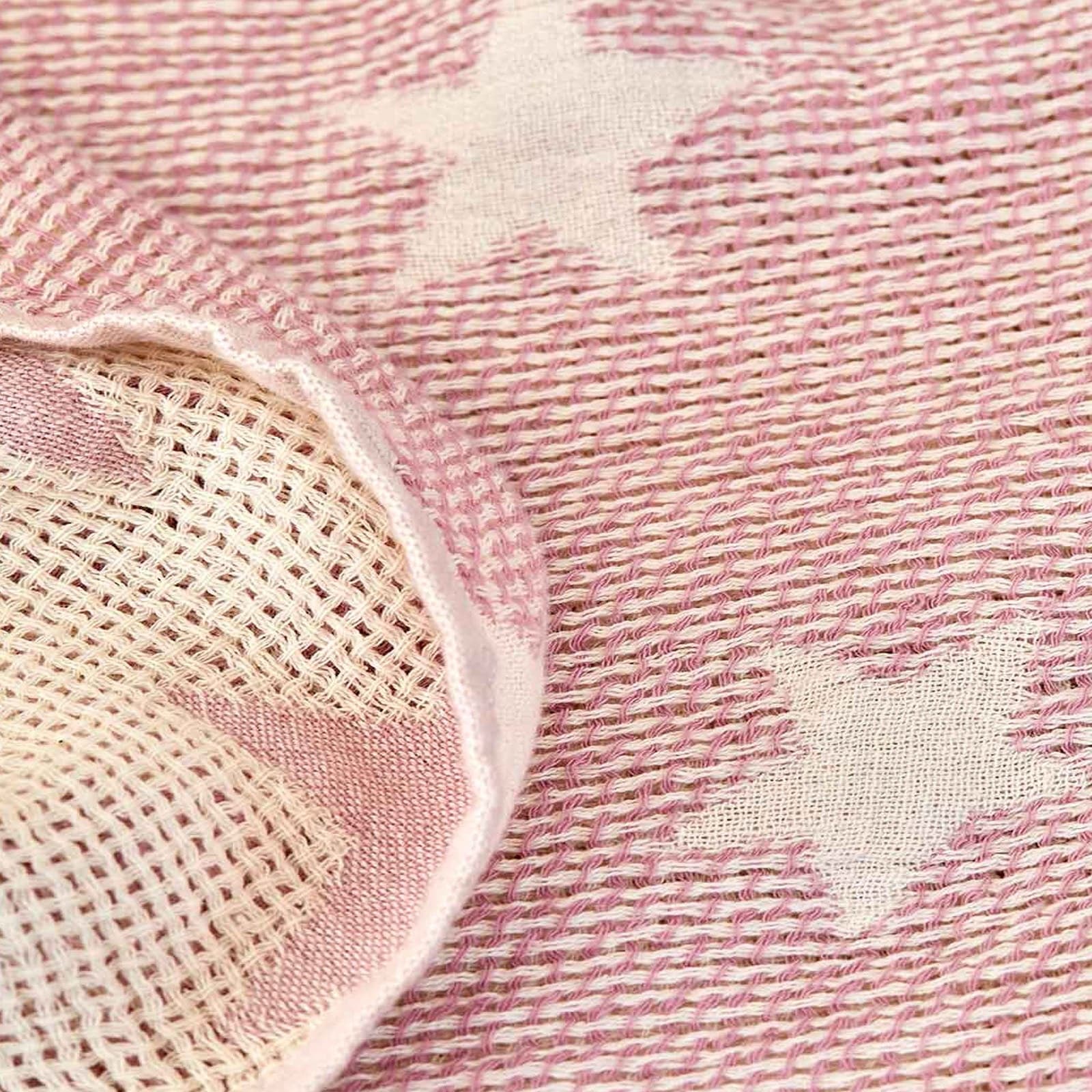 Karaca Home Baby Star Pink  Baby Pique 200.16.01.0412 -  Blankets - ebarza Furniture UAE | Shop Modern Furniture in Abu Dhabi & Dubai - مفروشات ايبازرا في الامارات | تسوق اثاث عصري وديكورات مميزة في دبي وابوظبي