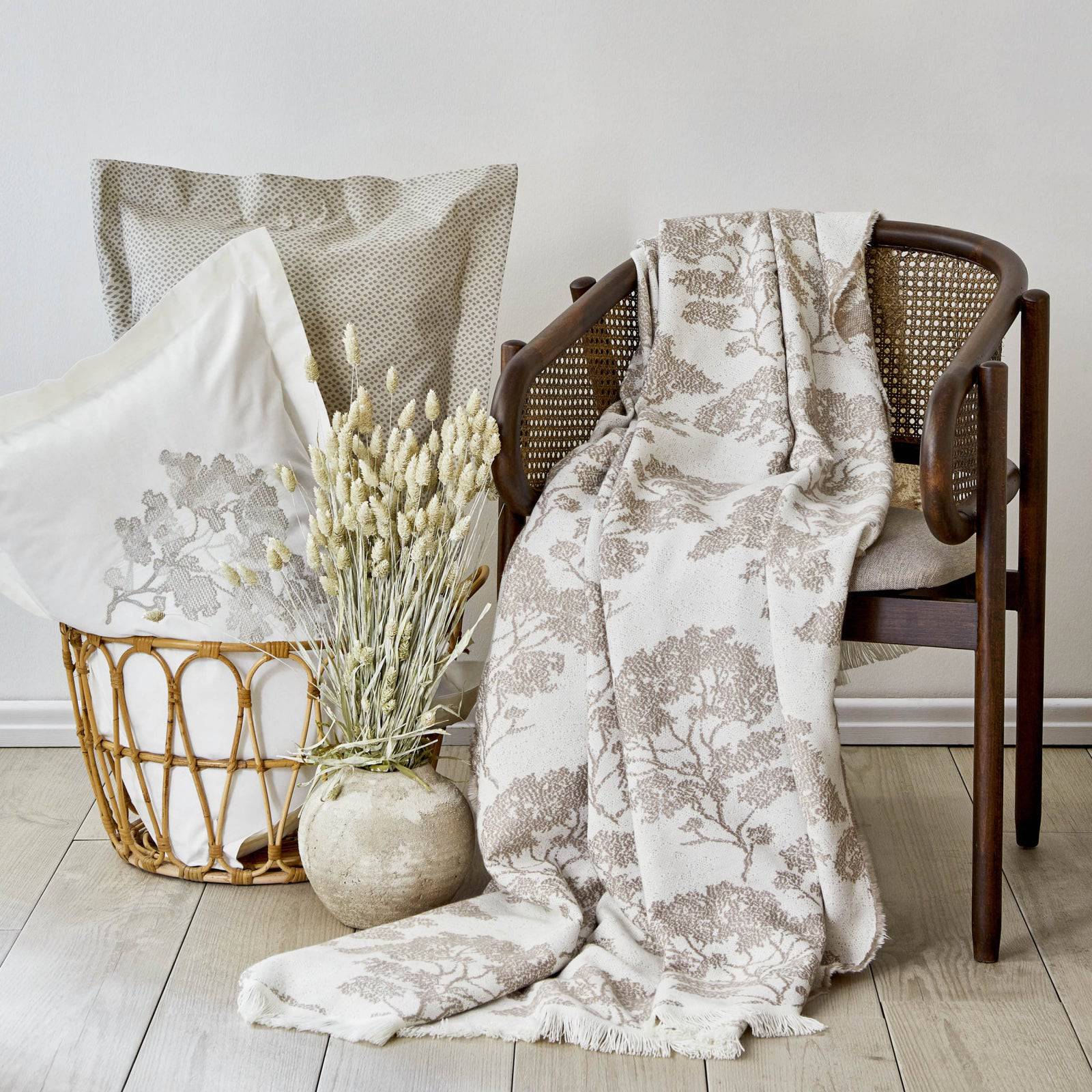 Karaca Home Edita Gray Double Nish Set 200.19.01.0141 -  Bedding - ebarza Furniture UAE | Shop Modern Furniture in Abu Dhabi & Dubai - مفروشات ايبازرا في الامارات | تسوق اثاث عصري وديكورات مميزة في دبي وابوظبي