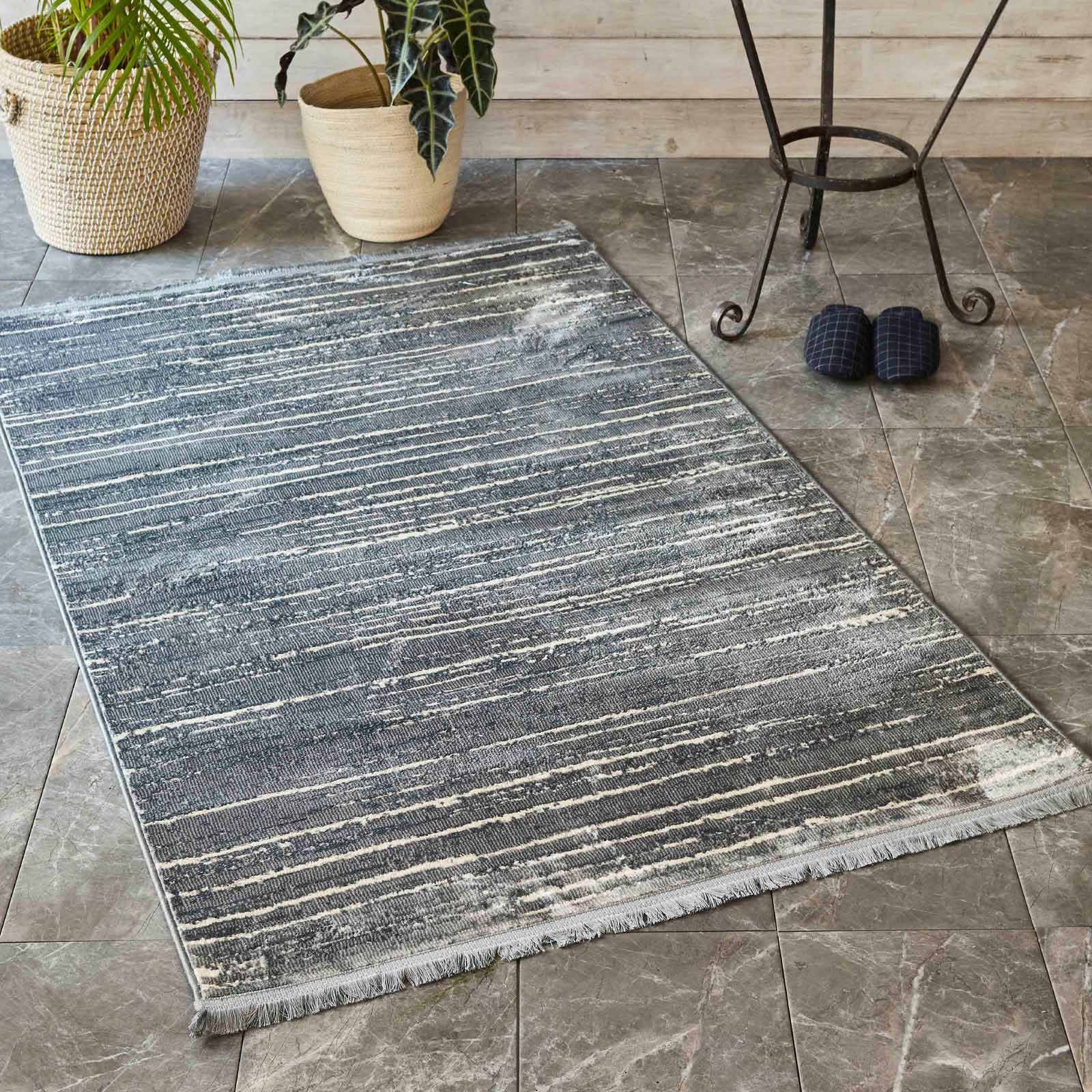Karaca Home Gordion Stripe 120 Cm X 180 Cm Carpet 201.17.01.0093 - Rugs - ebarza Furniture UAE | Shop Modern Furniture in Abu Dhabi & Dubai - مفروشات ايبازرا في الامارات | تسوق اثاث عصري وديكورات مميزة في دبي وابوظبي