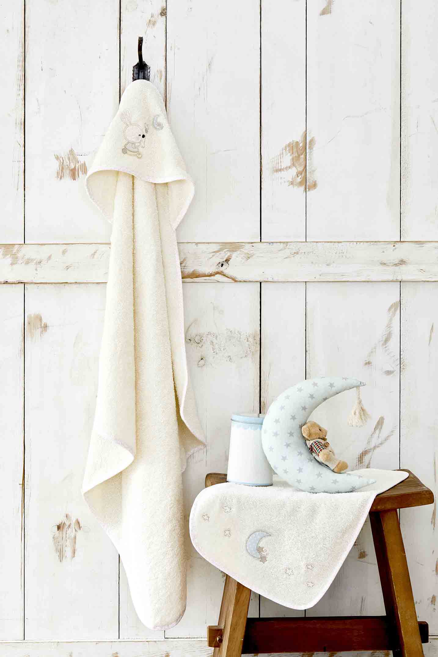 Karaca Home Luna Applique Embroidery 13 Piece Baby Set 200.16.01.0253 -  Bedding - ebarza Furniture UAE | Shop Modern Furniture in Abu Dhabi & Dubai - مفروشات ايبازرا في الامارات | تسوق اثاث عصري وديكورات مميزة في دبي وابوظبي