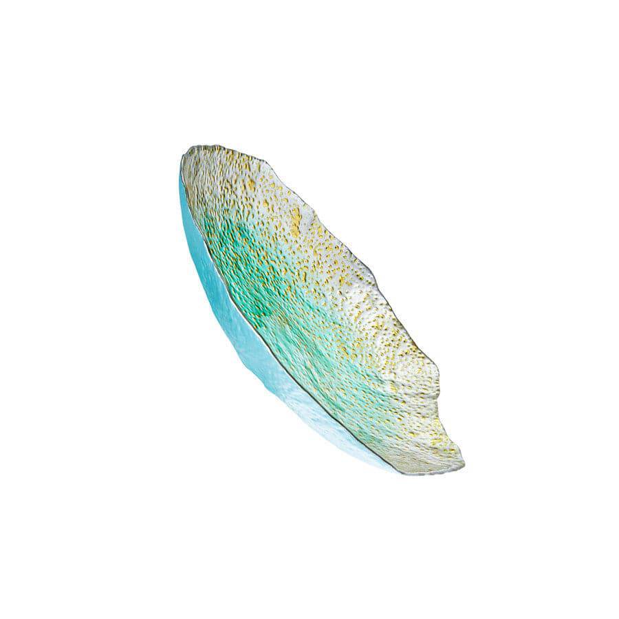 Karaca Home Magro Turquoise Decorative Plate 153.21.01.0097 - Plates - ebarza Furniture UAE | Shop Modern Furniture in Abu Dhabi & Dubai - مفروشات ايبازرا في الامارات | تسوق اثاث عصري وديكورات مميزة في دبي وابوظبي