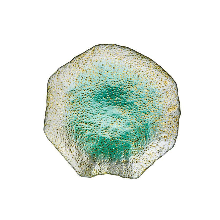 Karaca Home Magro Turquoise Decorative Plate 153.21.01.0097 - Plates - ebarza Furniture UAE | Shop Modern Furniture in Abu Dhabi & Dubai - مفروشات ايبازرا في الامارات | تسوق اثاث عصري وديكورات مميزة في دبي وابوظبي