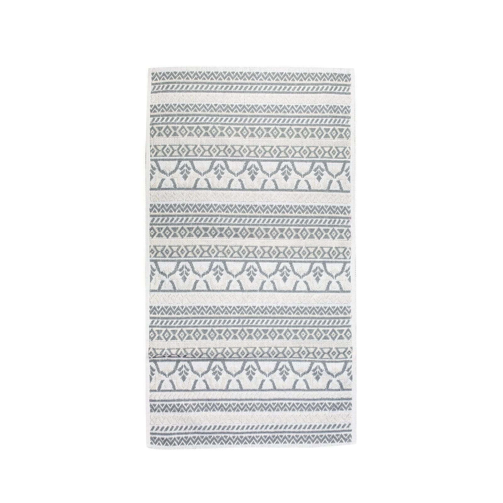 Karaca Home Morocco 80X150 Cm Ecru-Gray Kilim Lacravit 201.17.01.0074 - Towels - ebarza Furniture UAE | Shop Modern Furniture in Abu Dhabi & Dubai - مفروشات ايبازرا في الامارات | تسوق اثاث عصري وديكورات مميزة في دبي وابوظبي