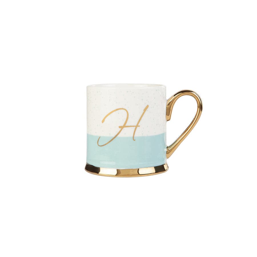Karaca Letter H Mug 153.03.06.1615 -  Mugs - ebarza Furniture UAE | Shop Modern Furniture in Abu Dhabi & Dubai - مفروشات ايبازرا في الامارات | تسوق اثاث عصري وديكورات مميزة في دبي وابوظبي