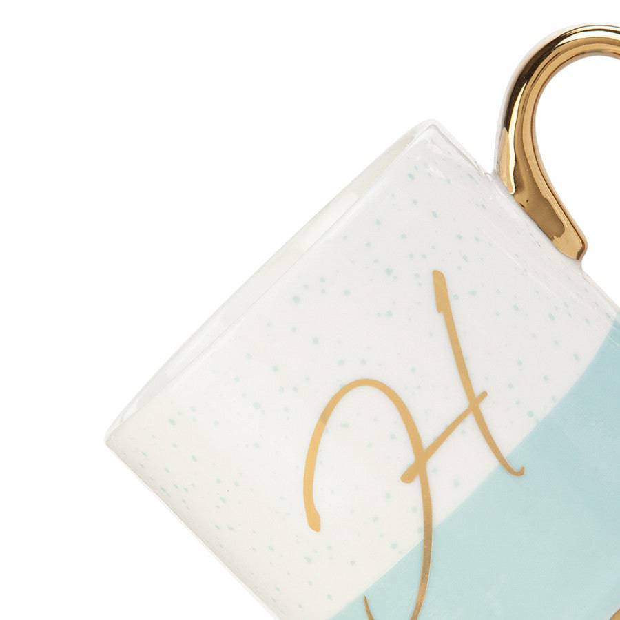 Karaca Letter H Mug 153.03.06.1615 - Mugs - ebarza Furniture UAE | Shop Modern Furniture in Abu Dhabi & Dubai - مفروشات ايبازرا في الامارات | تسوق اثاث عصري وديكورات مميزة في دبي وابوظبي