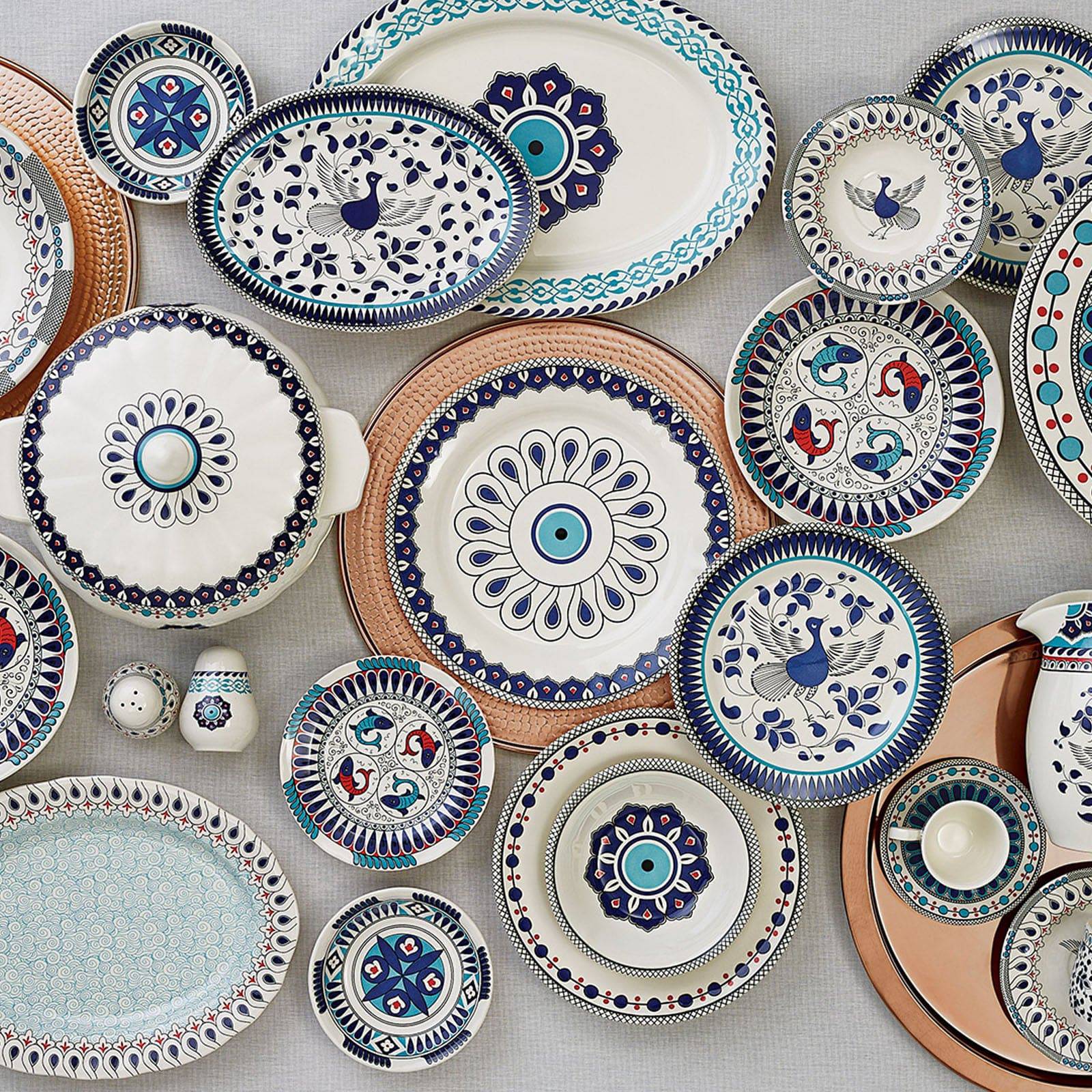 Karaca Mai Seljuk Series Storey Cookies 153.03.07.9028 - Plates - ebarza Furniture UAE | Shop Modern Furniture in Abu Dhabi & Dubai - مفروشات ايبازرا في الامارات | تسوق اثاث عصري وديكورات مميزة في دبي وابوظبي