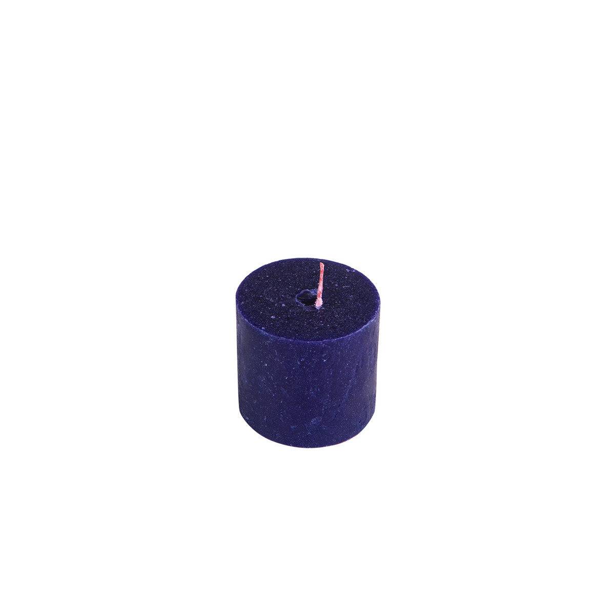 Karaca Navy Blue Cylinder Candle 6,5X6 Cm 153.20.01.0412 - Candles - ebarza Furniture UAE | Shop Modern Furniture in Abu Dhabi & Dubai - مفروشات ايبازرا في الامارات | تسوق اثاث عصري وديكورات مميزة في دبي وابوظبي